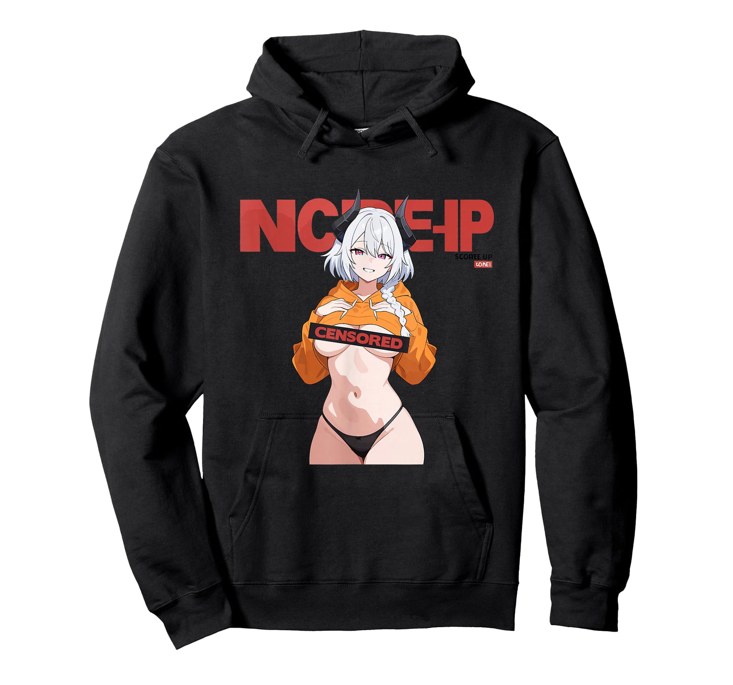 Waifu Sexy Anime Girl Horns Japanese Retro Art T-Shirt