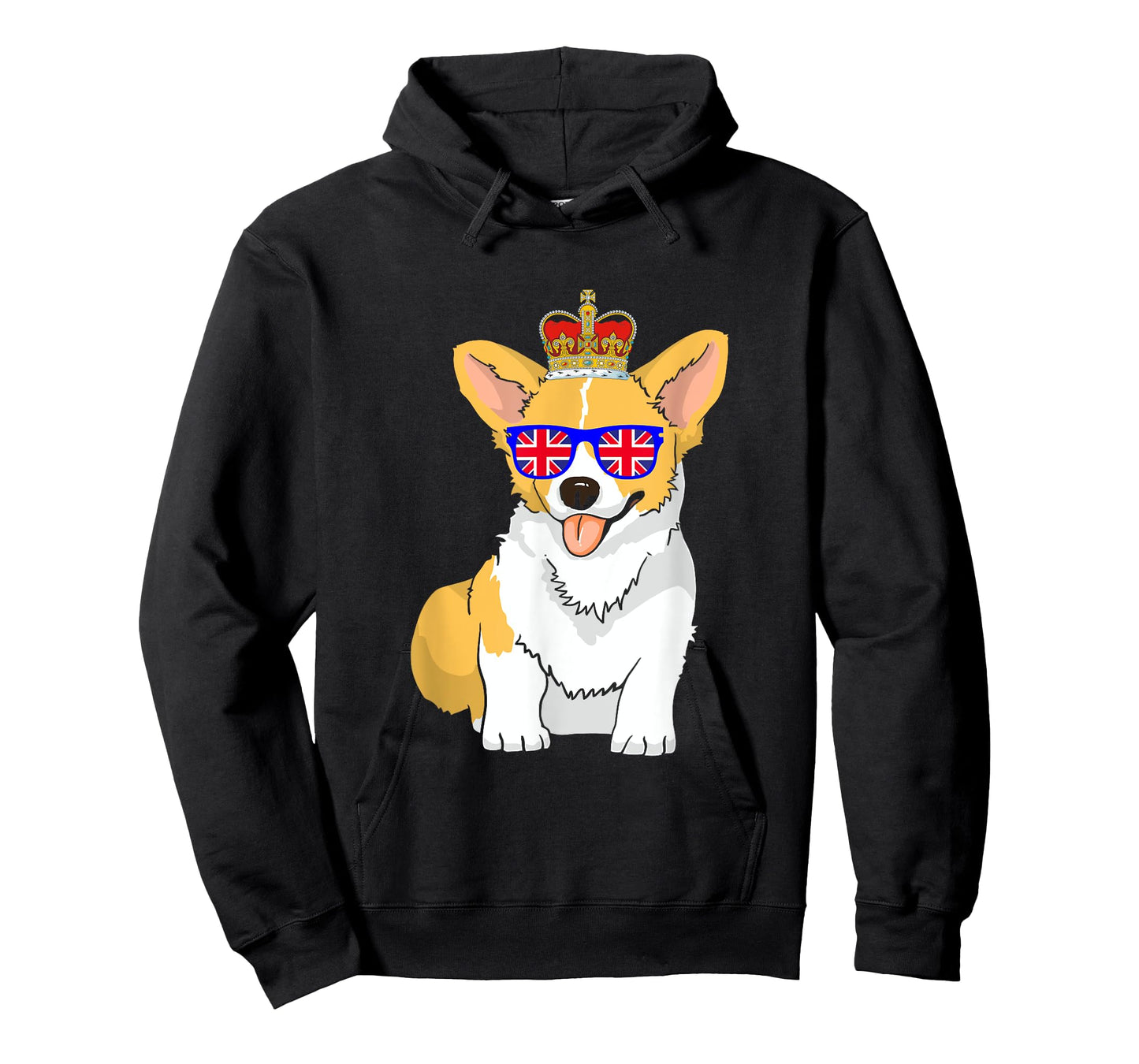 Corgi Dog Queen Elizabeth II Sunglasses British Crown T-Shirt