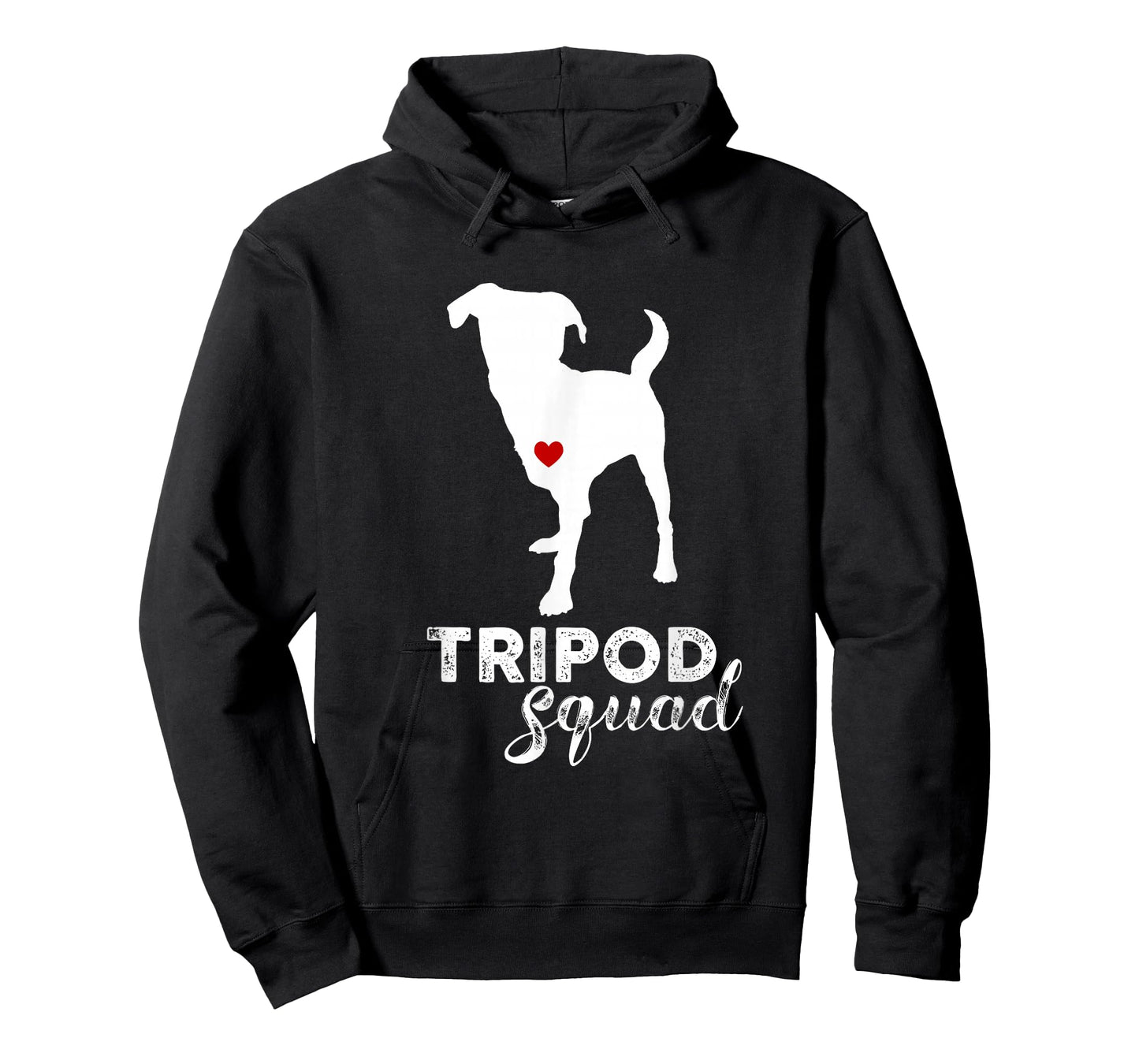 Original Sock Dogs Unisex Adult Tripod Dog T-Shirt, Black, Small, Short Sleeve, Cotton, Modern Sporty, Unique Amputation Awareness Theme, Enhanced Fit Construction