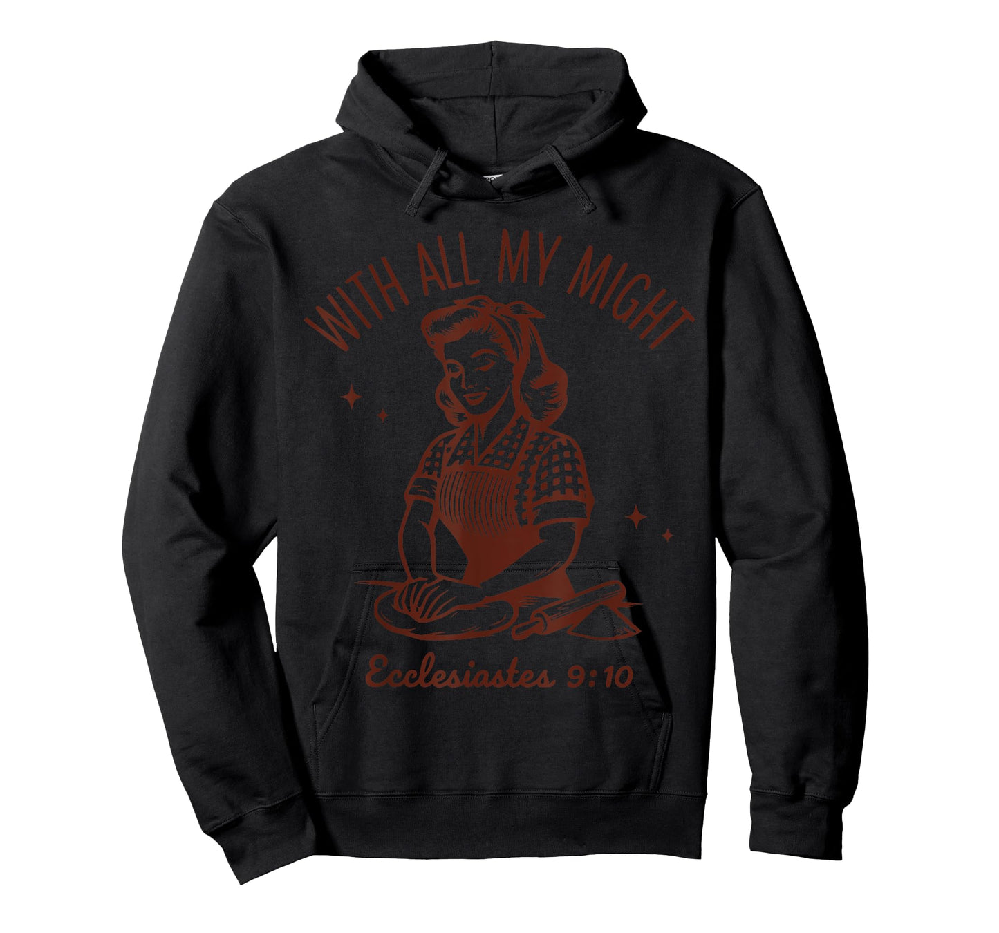 Christian Sourdough Bread Maker Kneading Ecclesiastes 9 10 T-Shirt