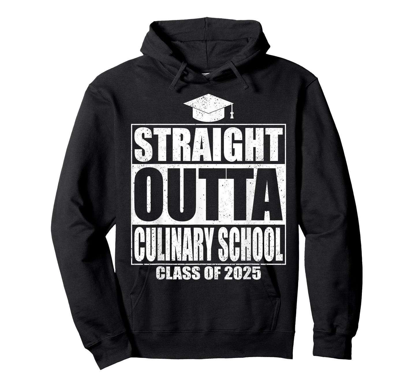 Straight Outta Culinary School Graduation Idea Class Of 2025 T-Shirt