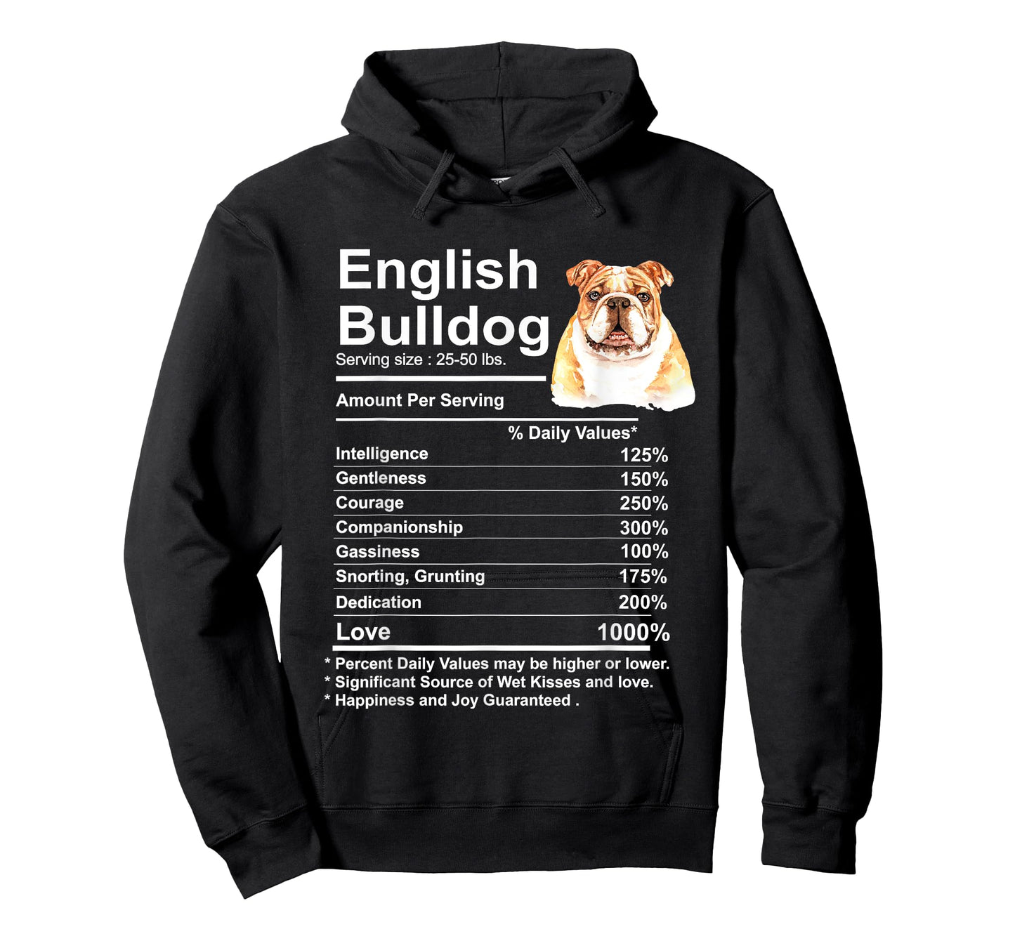 English Bulldog Facts Gift Funny English Men Women Girls Kids T-Shirt