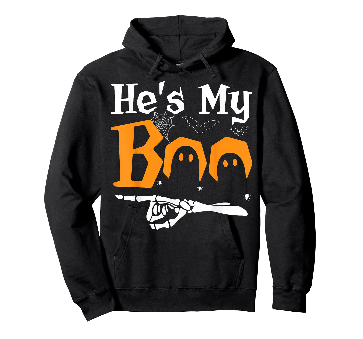 He's My Boo Halloween Spooky Season Couples Matching Design T-Shirt