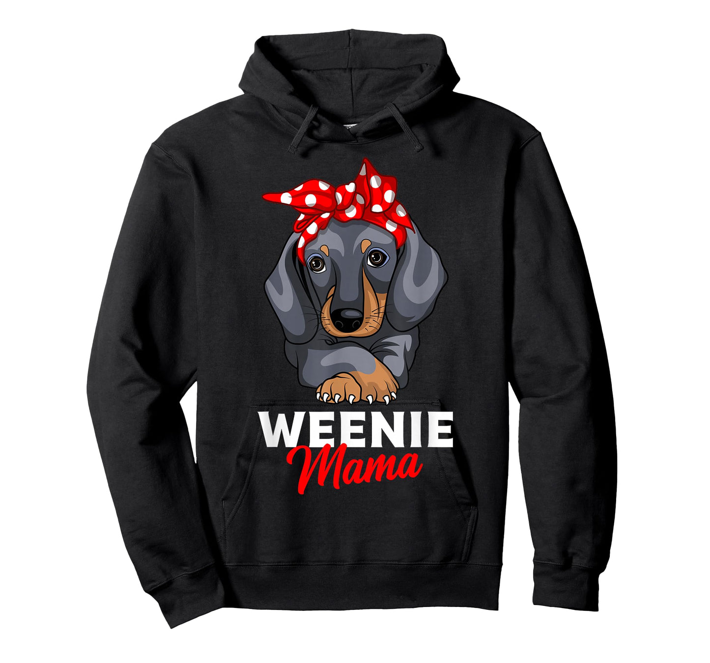 Weenie Mama Funny Dachshund Lover Weiner Dog Gift T-Shirt