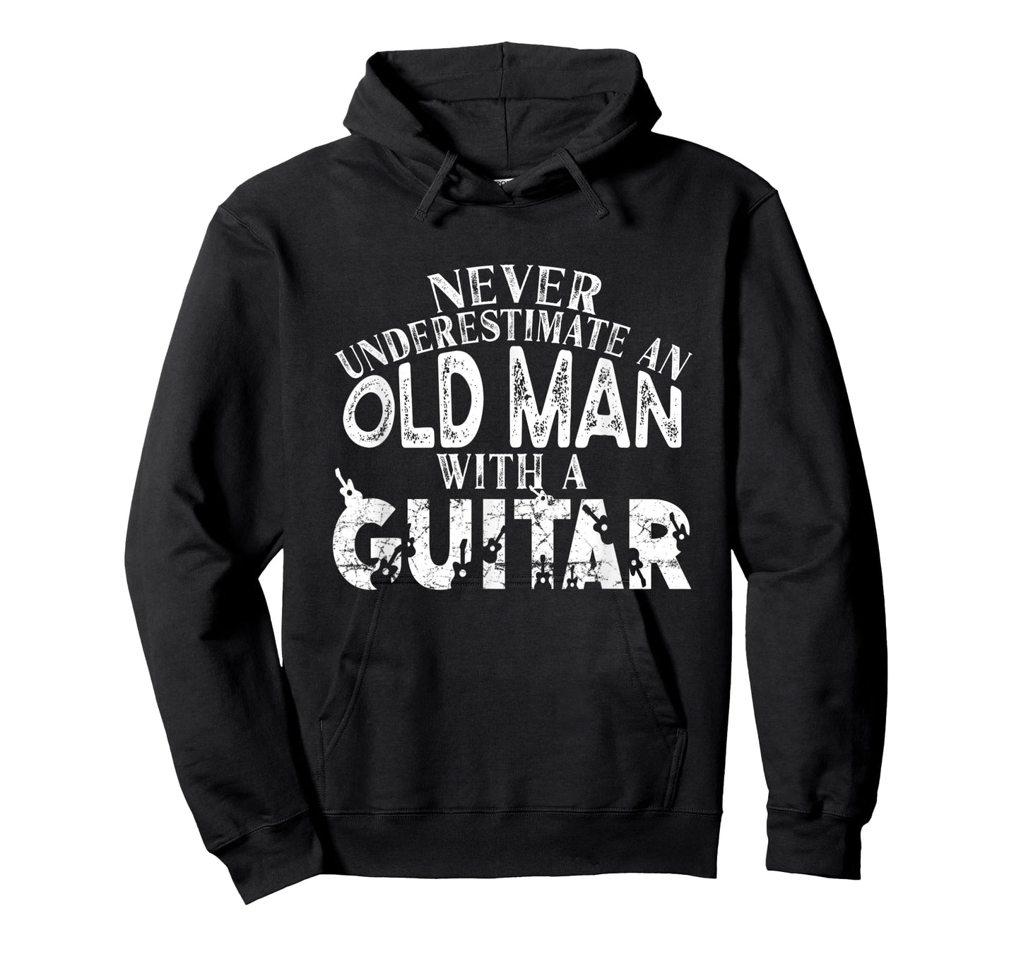 Never Underestimate An Old Man With A Guitar Gift T-Shirt