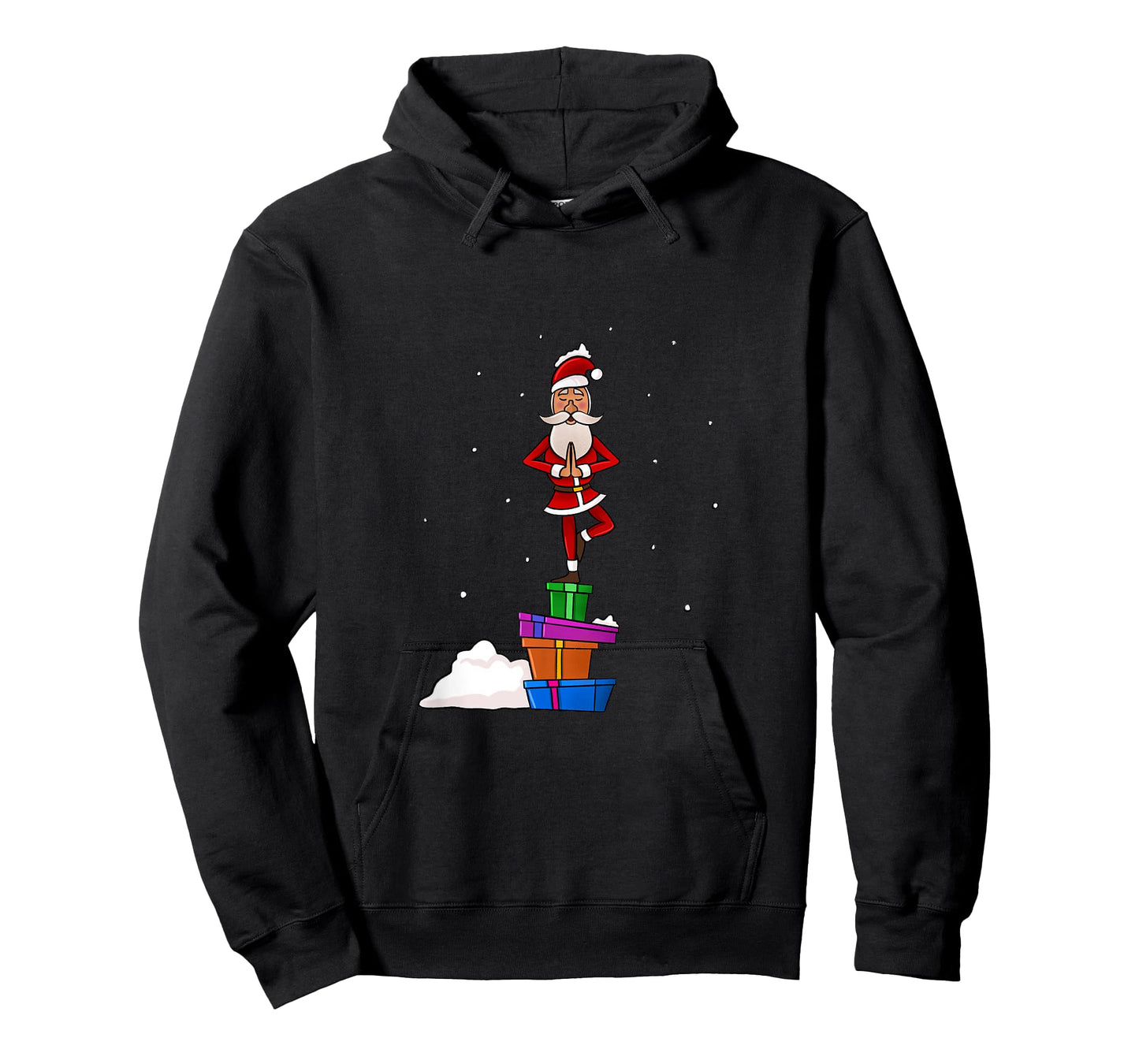 Funny Christmas Santa Claus Meditating Yoga Lover Teacher T-Shirt for Men Women