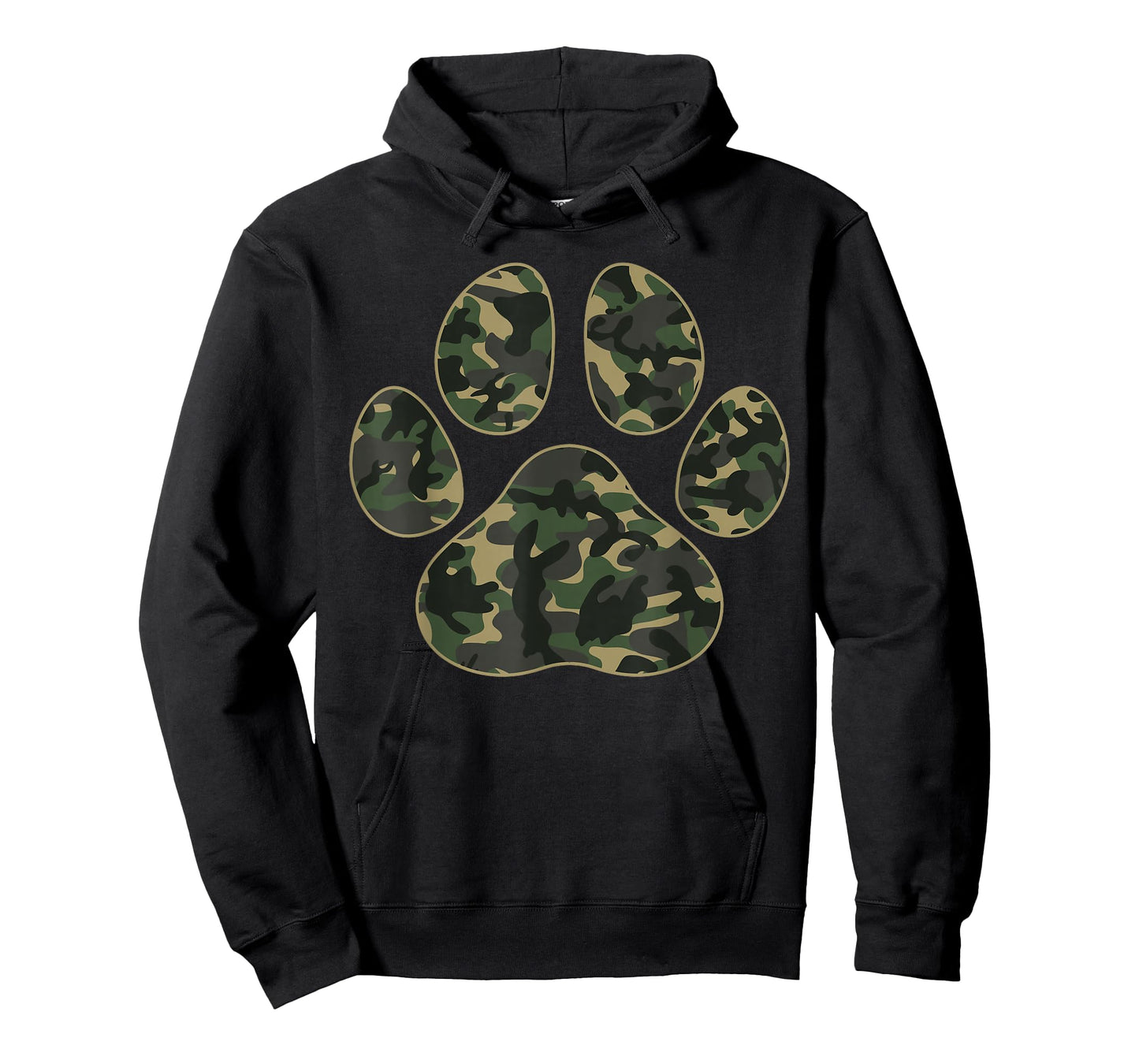 Cute Camo Paw Print Pet Owner Camouflage Paw Print Dog Lover T-Shirt