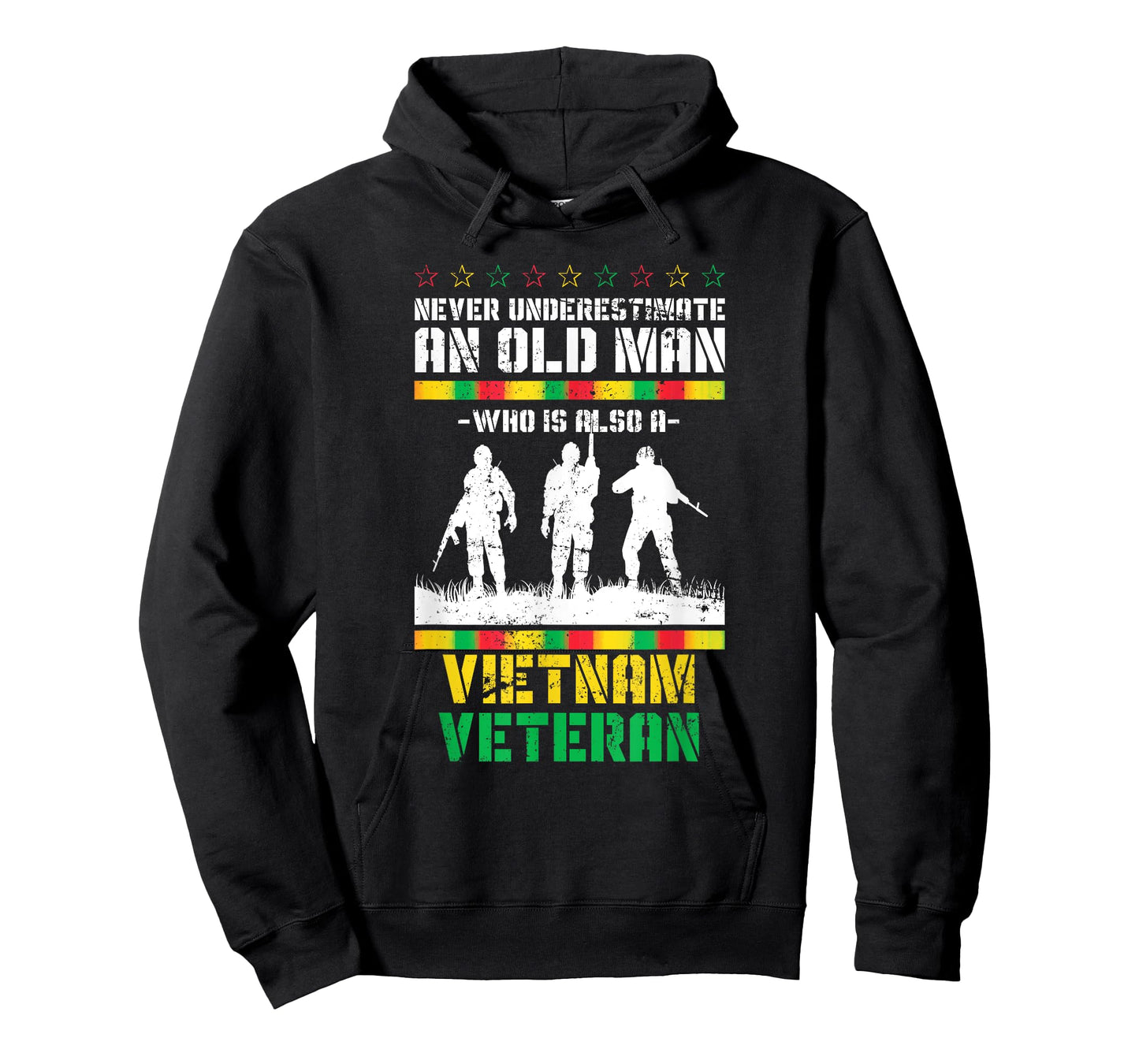 Never Underestimate An Old Men Who Is Also A Vietnam Veteran T-Shirt