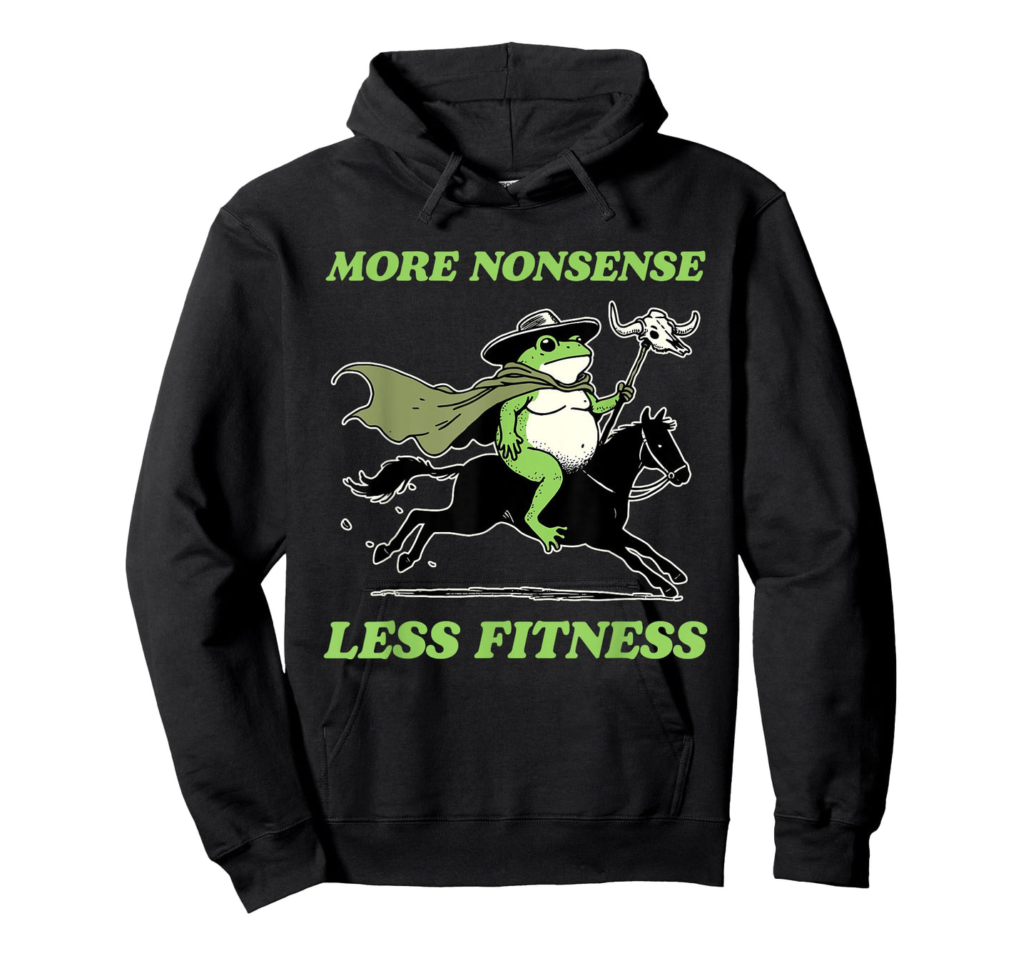 More Nonsense Less Fitness Frog Design T-Shirt