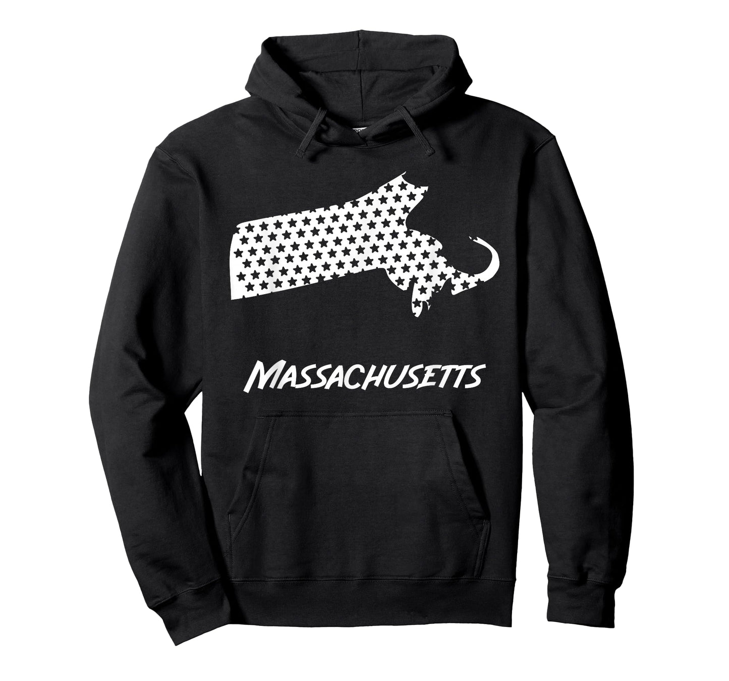 Massachusetts USA State Outline Stars Vintage Retro Design T-Shirt