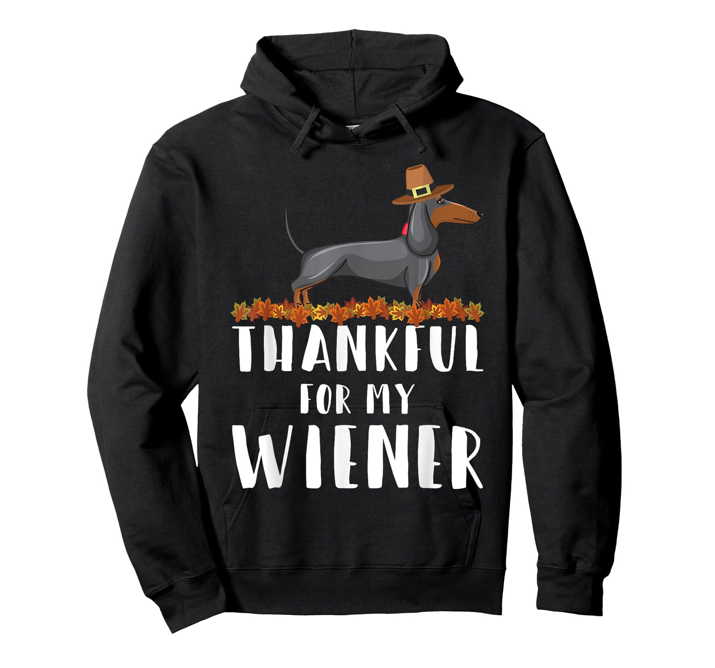 Thankful for My Wiener Dog Funny Dachshund Thanksgiving Tee T-Shirt for Men Women Kids