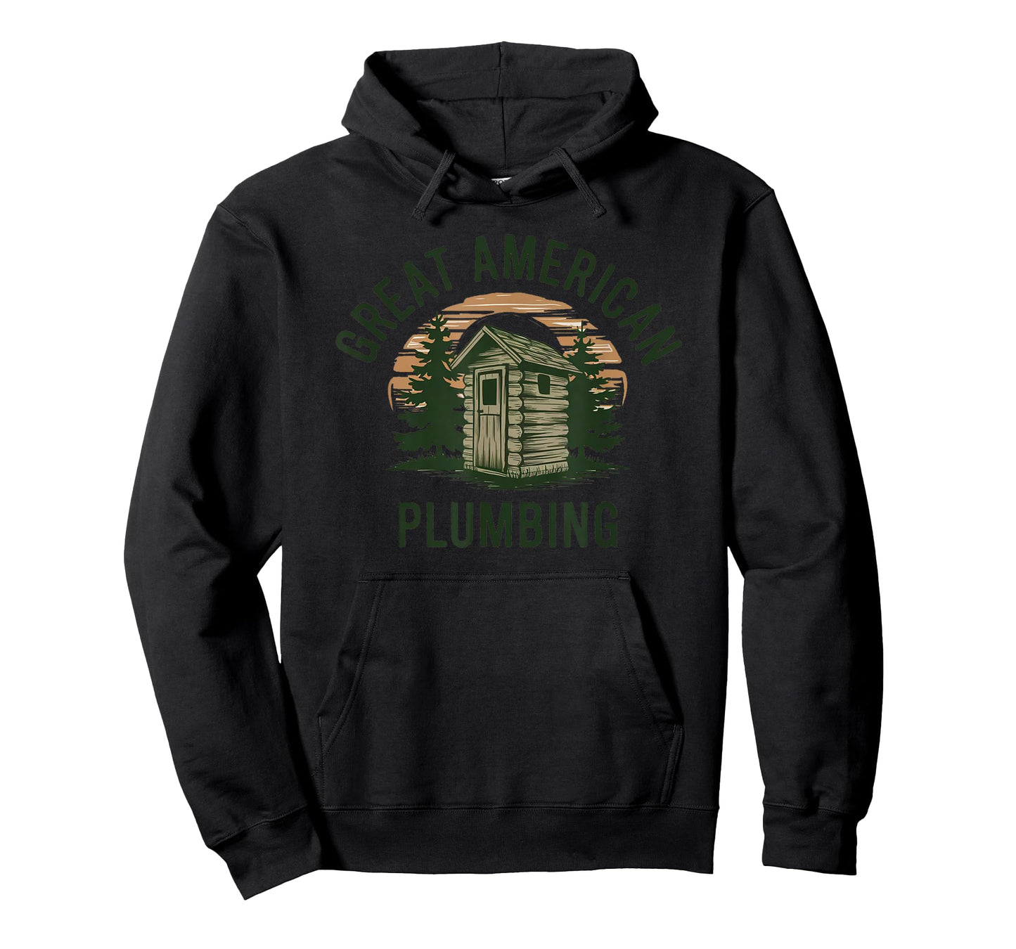 Great American Plumbing Funny Outhouse Tee Country Bathrooms T-Shirt