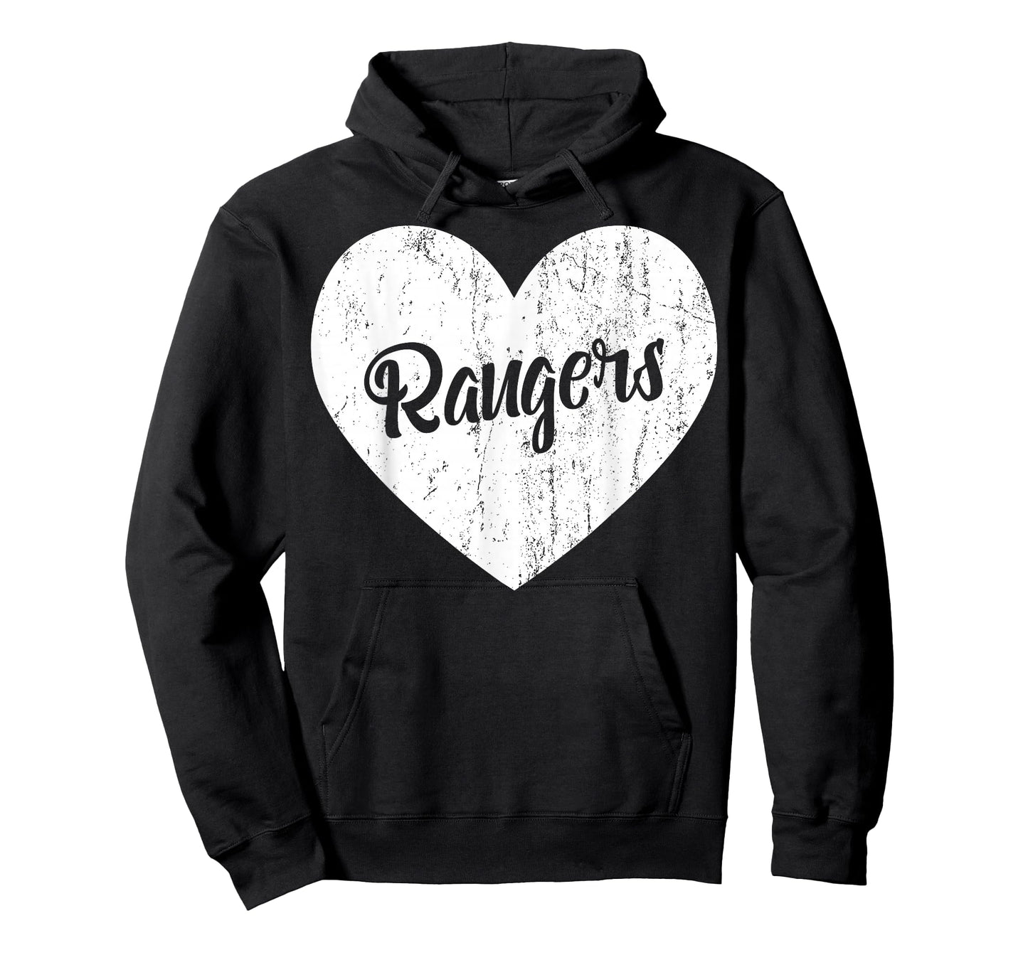 Rangers School Sports Fan Team Spirit Mascot Heart Gift T-Shirt