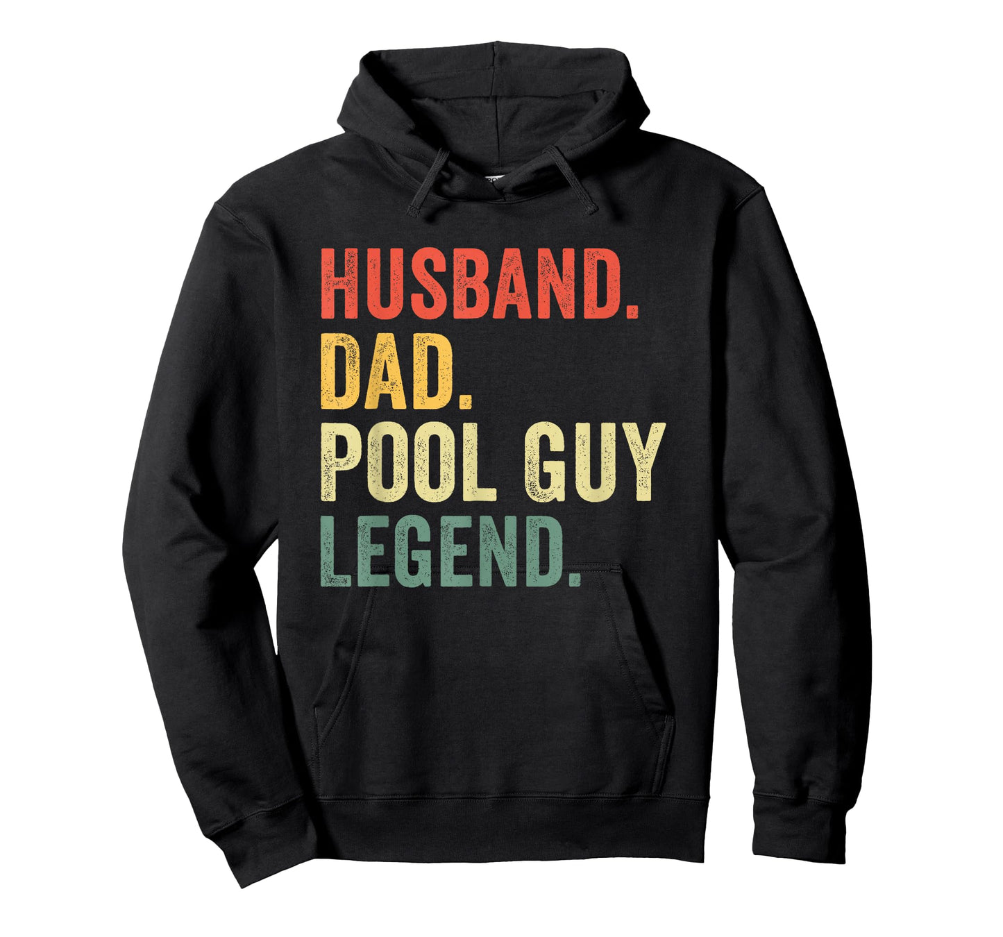 Funny Swimming Husband Dad Pool Guy Legend Vintage T-Shirt