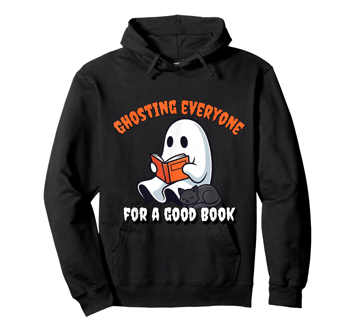 Groovy Cute Ghost Book Nerd Funny Halloween Reading Gift T-Shirt