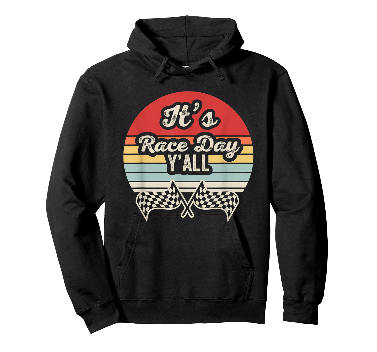 It's Race Day Y'all Retro Racing Flags T-Shirt