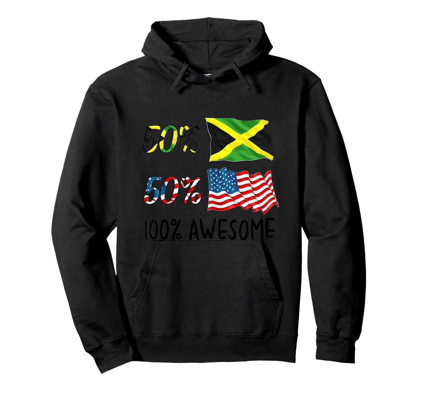 50% American 50% Jamaican 100% Awesome Boy Girl Baby Gift T-Shirt