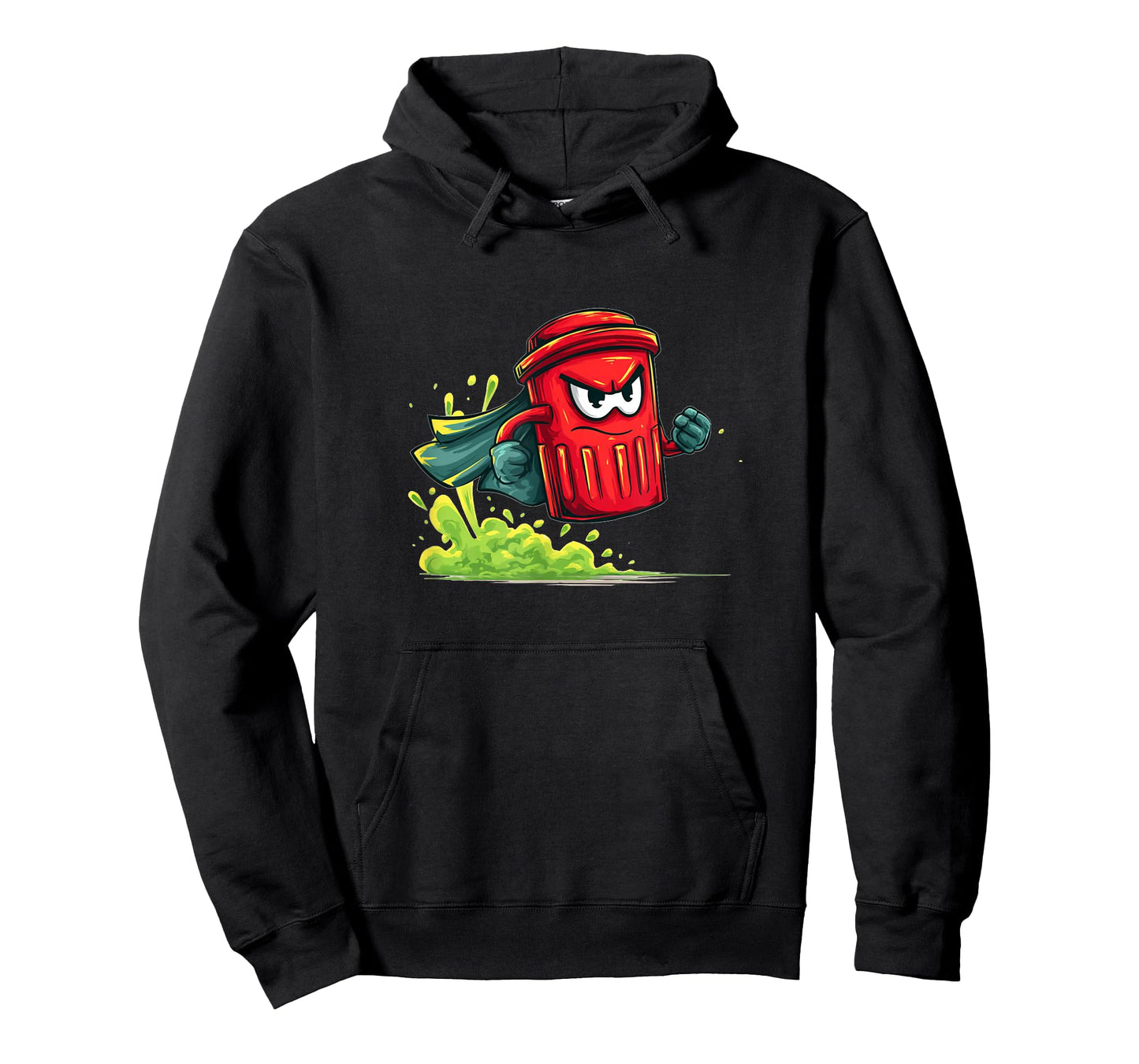 Awesome Flying Trash Can with Cape for Hero Lovers T-Shirt