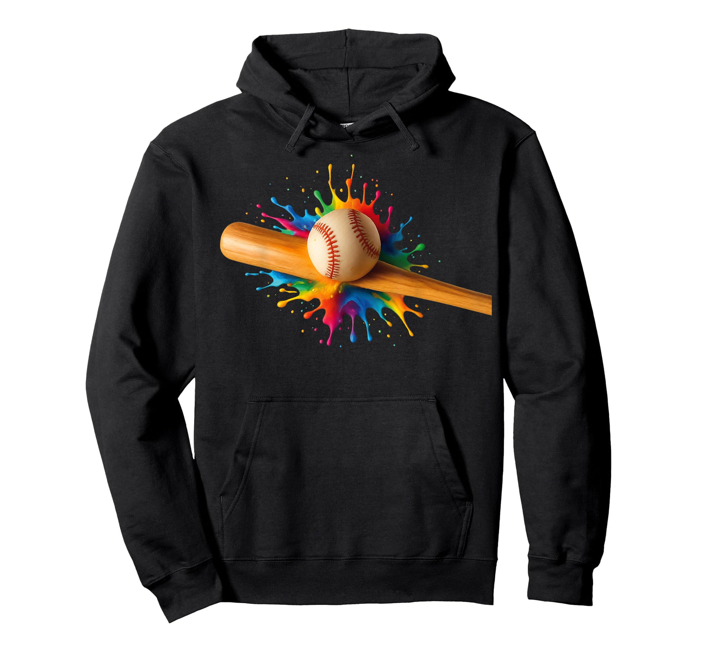 Baseball Bat Hitting Ball Boys Girls Cool Home Run Baseball T-Shirt