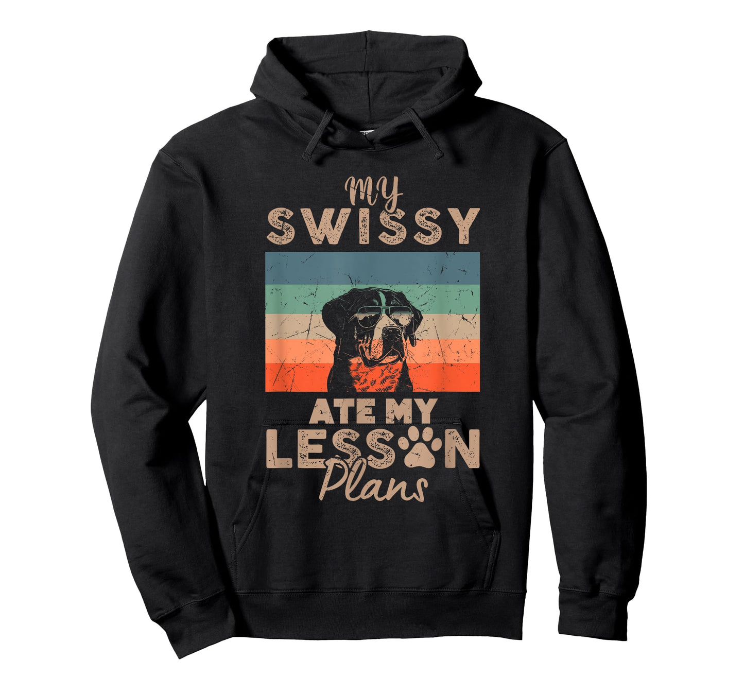 My Swissy Ate My Lesson Plans Funny Teacher Gifts Dog Lover T-Shirt