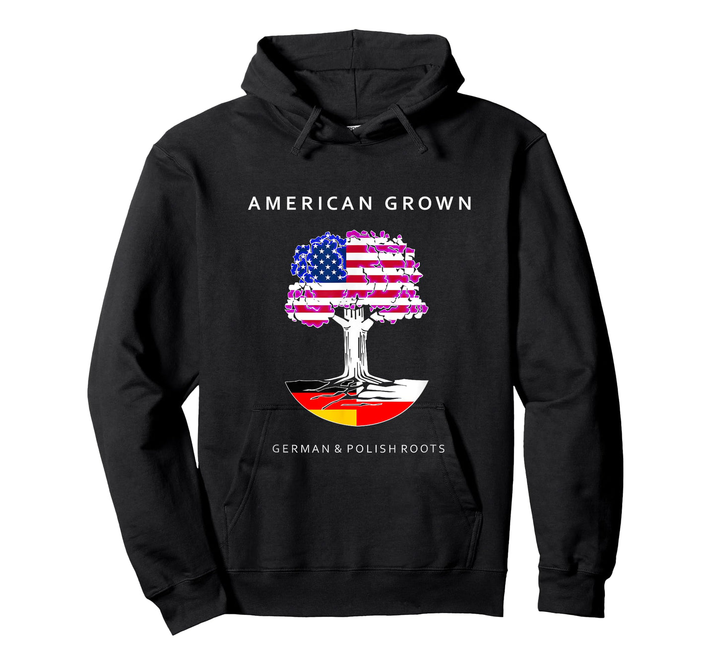 German and Polish Roots - American Grown T-Shirt