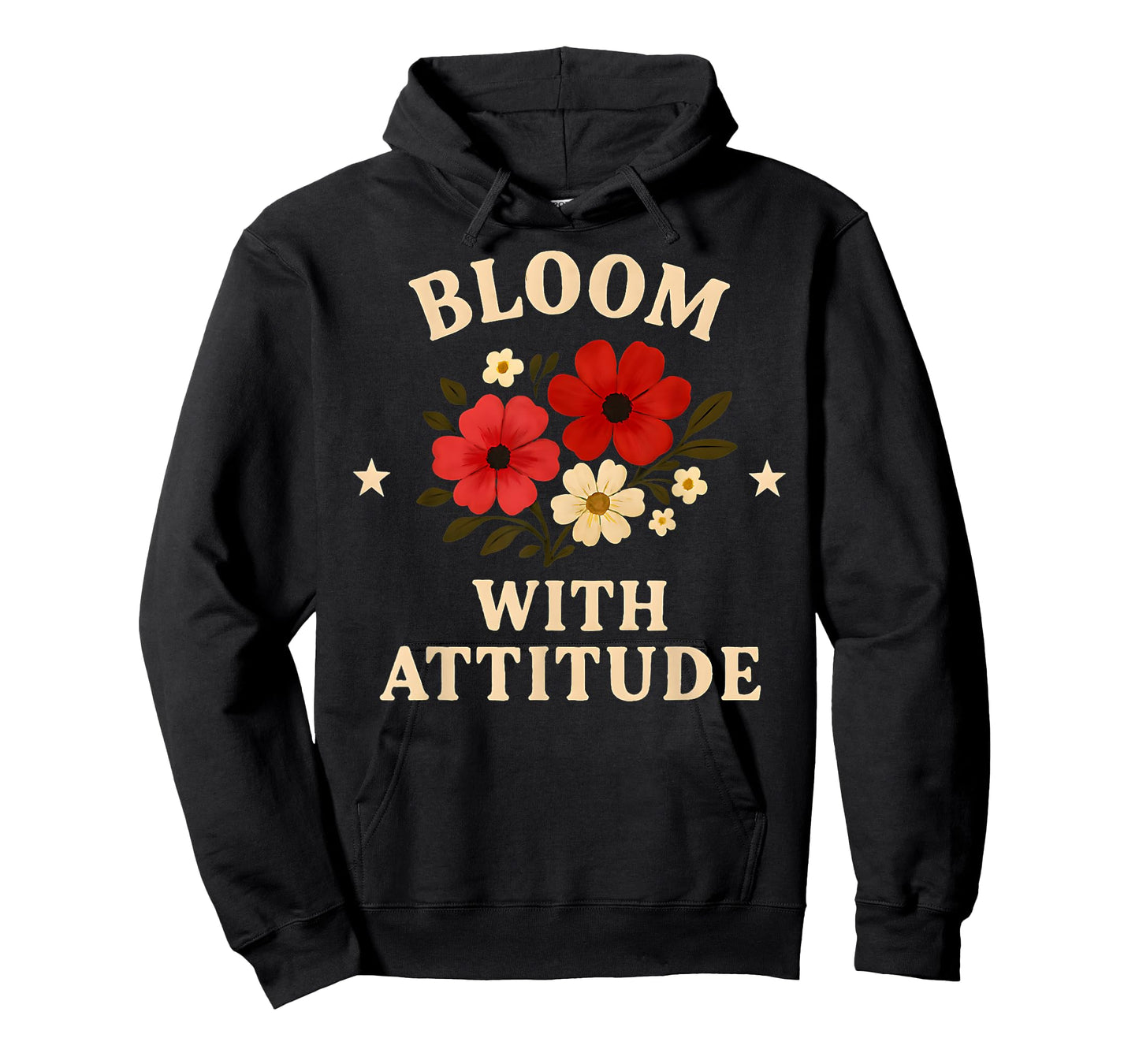 Bloom with Attitude Floral Design for Nature Lovers T-Shirt