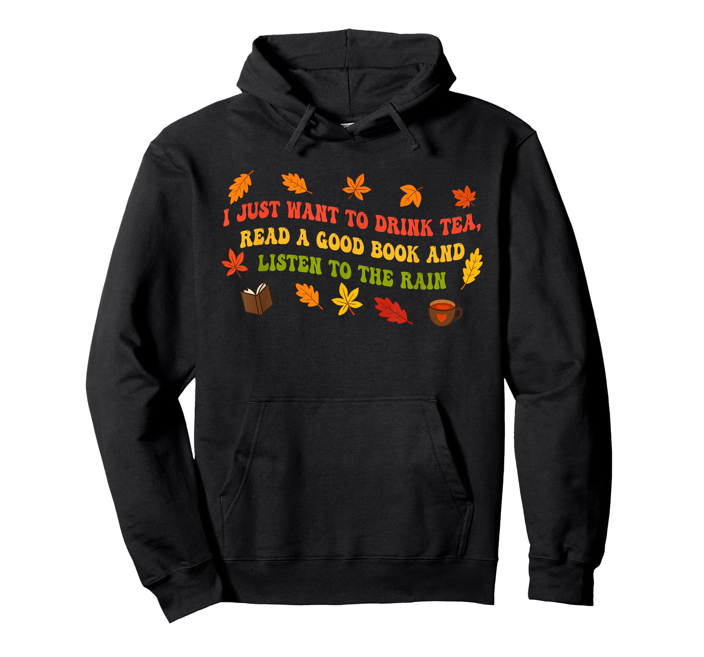 I Just Want to Drink Tea, Read A Good Book Funny Halloween T-Shirt