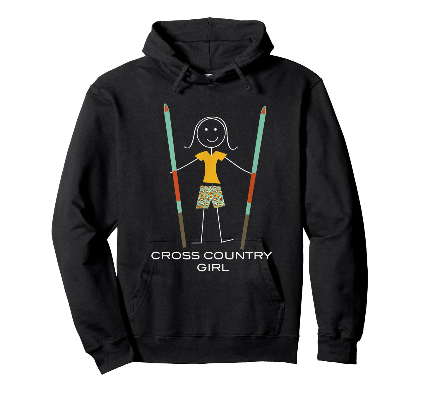 Funny Women Cross Country Skiing, Girl Skier T-Shirt