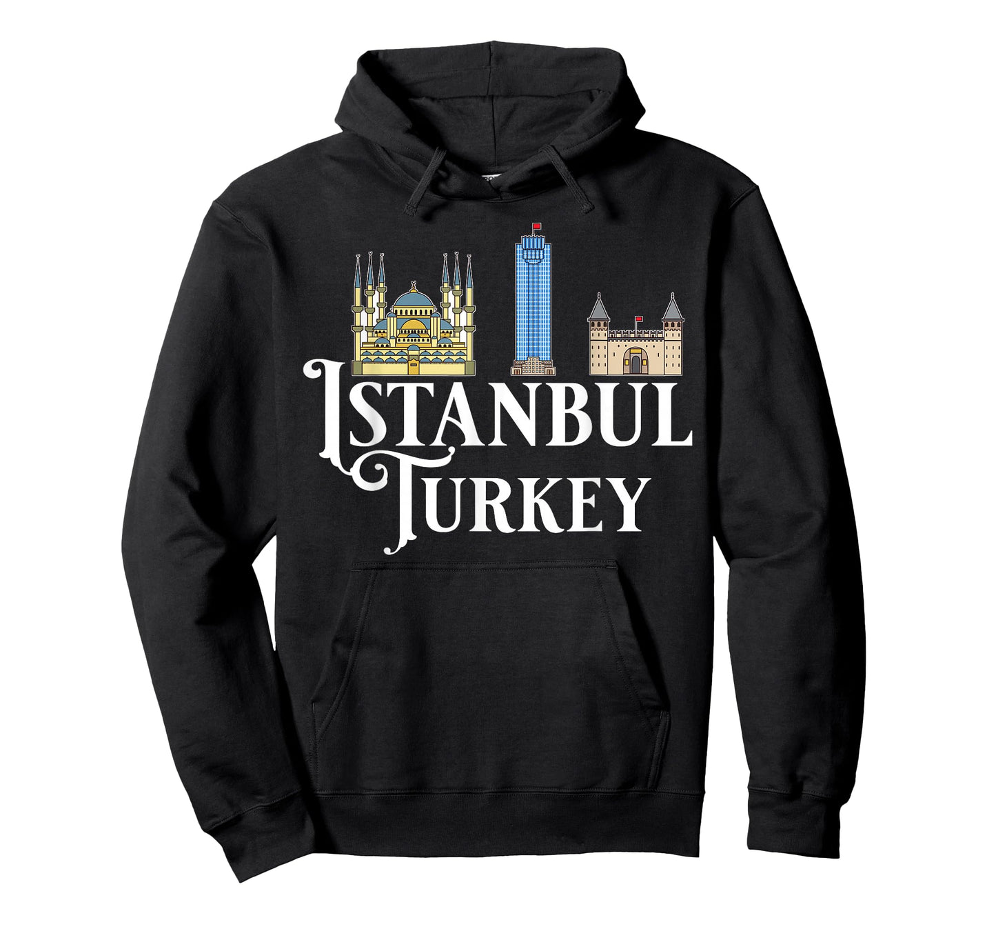 Istanbul Turkey City Skyline Map Travel T-Shirt