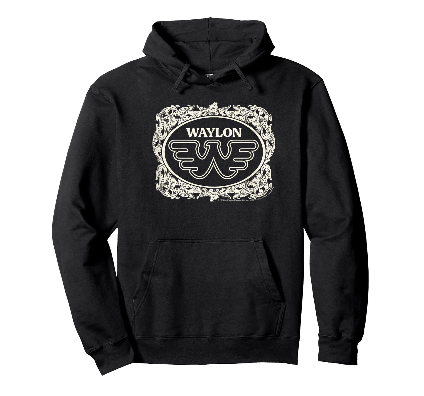 Waylon Jennings - Floral Logo T-Shirt