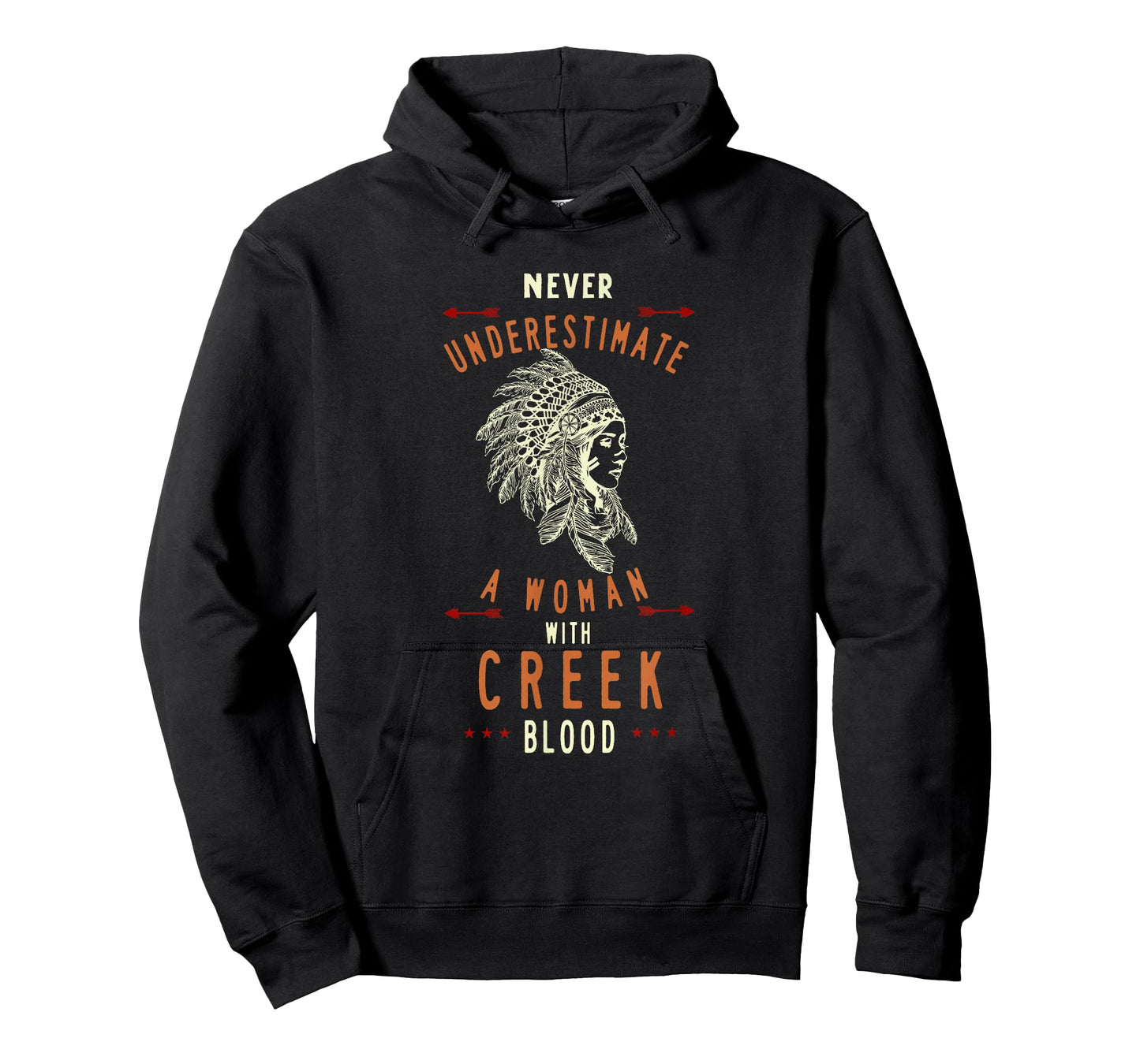 Creek Native American Indian Woman Never Underestimate T-Shirt