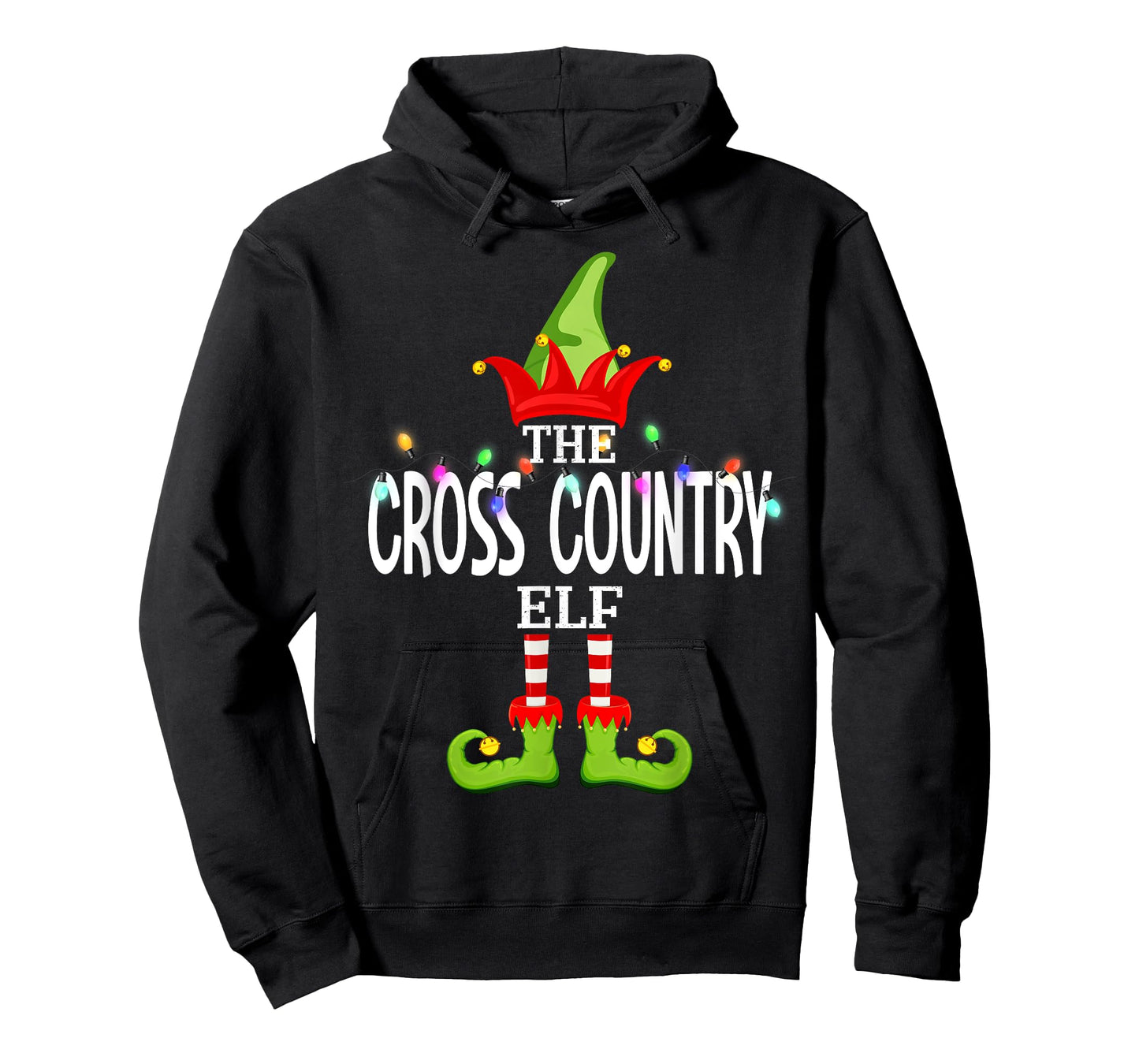 The Cross Country Elf Christmas Matching Pajamas T-Shirt