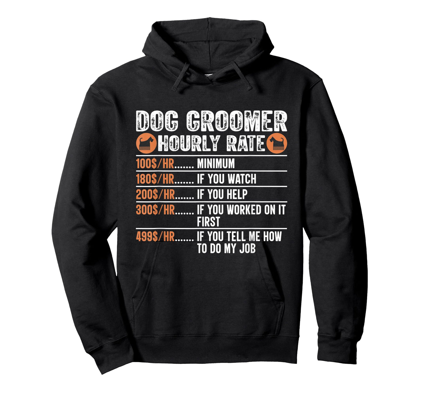 Dog Groomer Hourly Rate Pet Grooming Furologist, Dog Groomer Men Women T-Shirt
