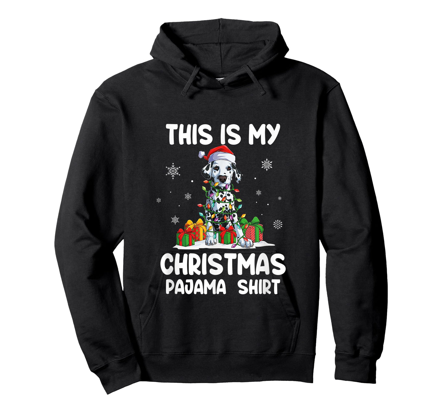 This Is My Christmas Pajama Shirt Dalmatian Dog Funny T-Shirt