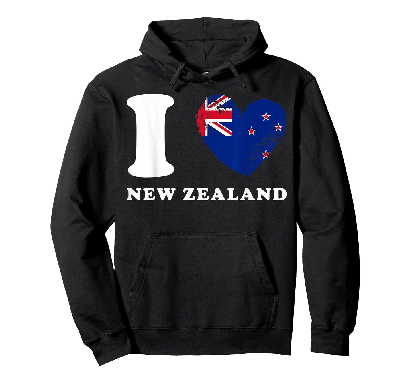 I Love New Zealand - Heart Flag New Zealand T-Shirt