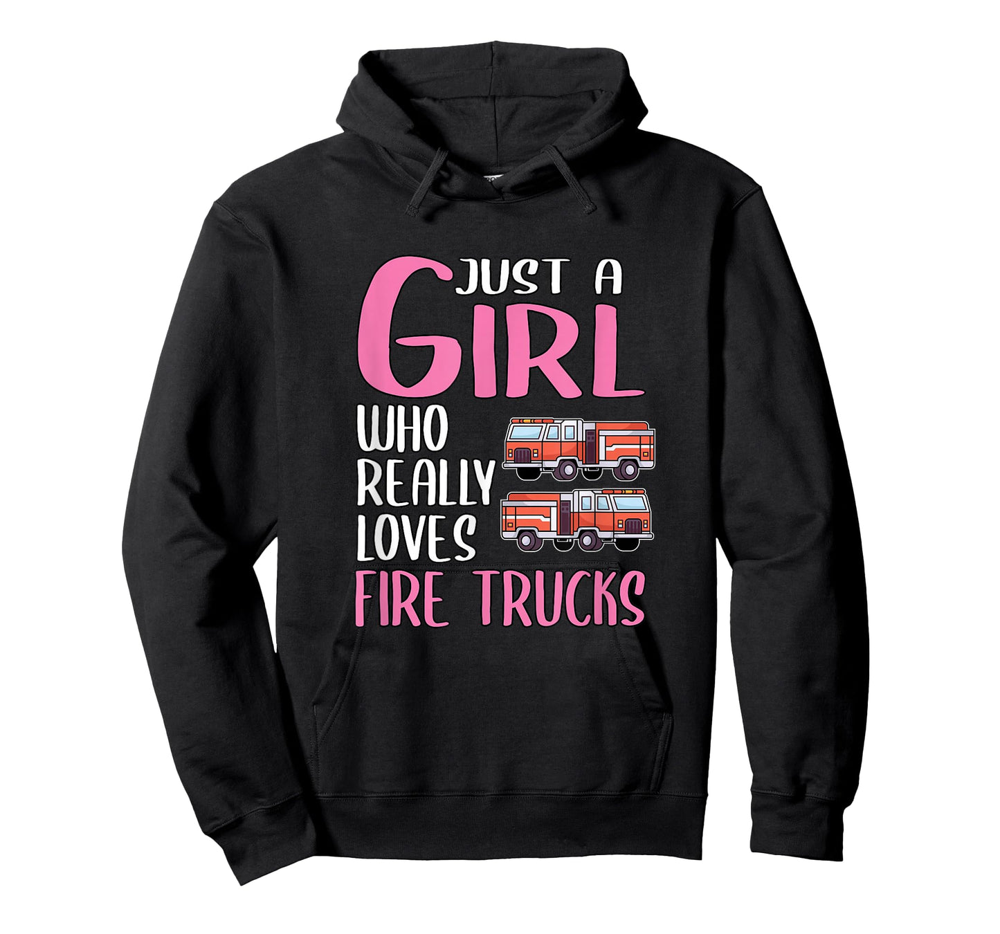 Womens Gift Just A Girl Who Really Loves Fire Trucks T-Shirt