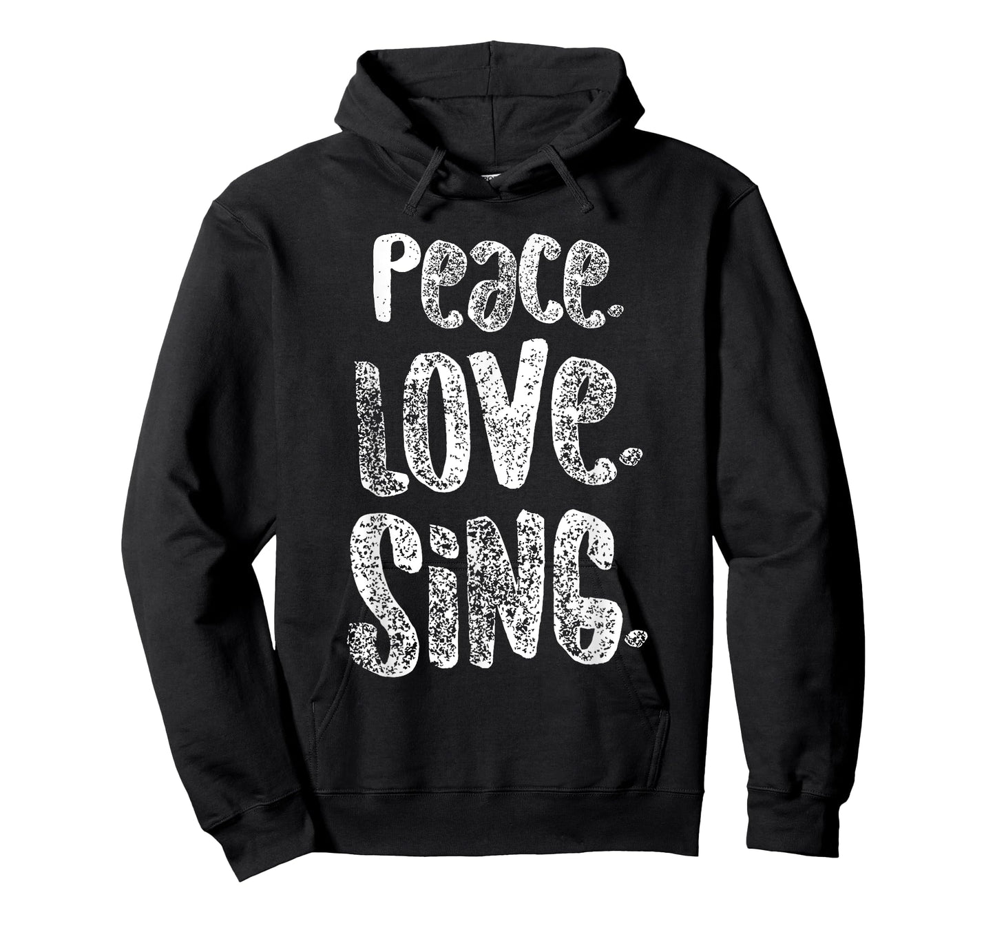 Peace Love Sing, Singers Shirt for Music, Cute Gift, White