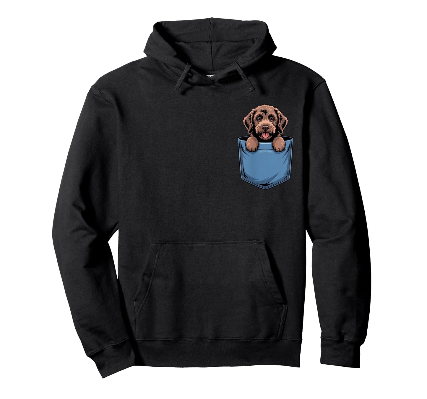 Cute Pocket Labradoodle Lover Chocolate Doodle Dog Mom T-Shirt