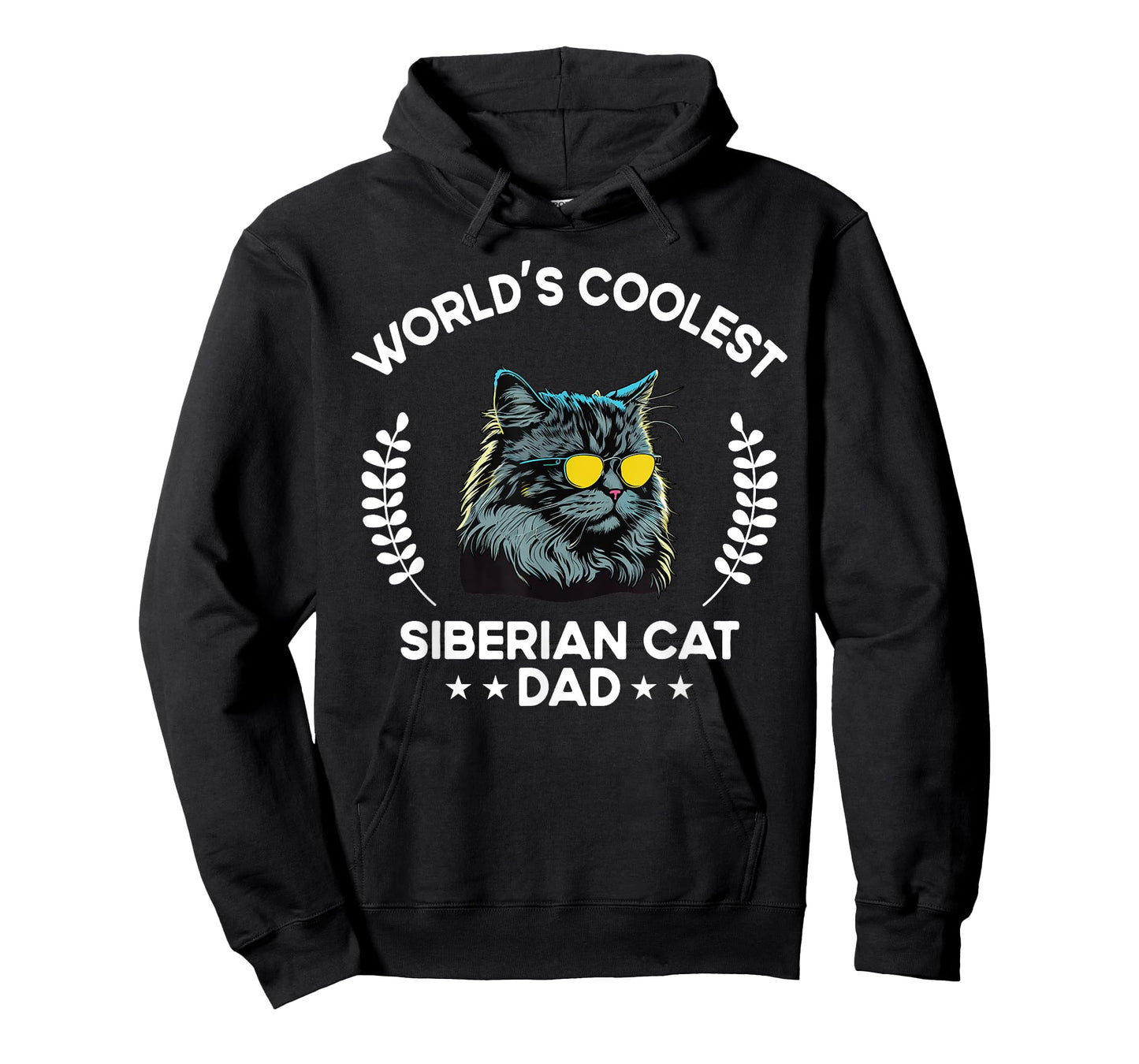 World's Coolest Dog Dad Papa - Men Siberian Cat T-Shirt