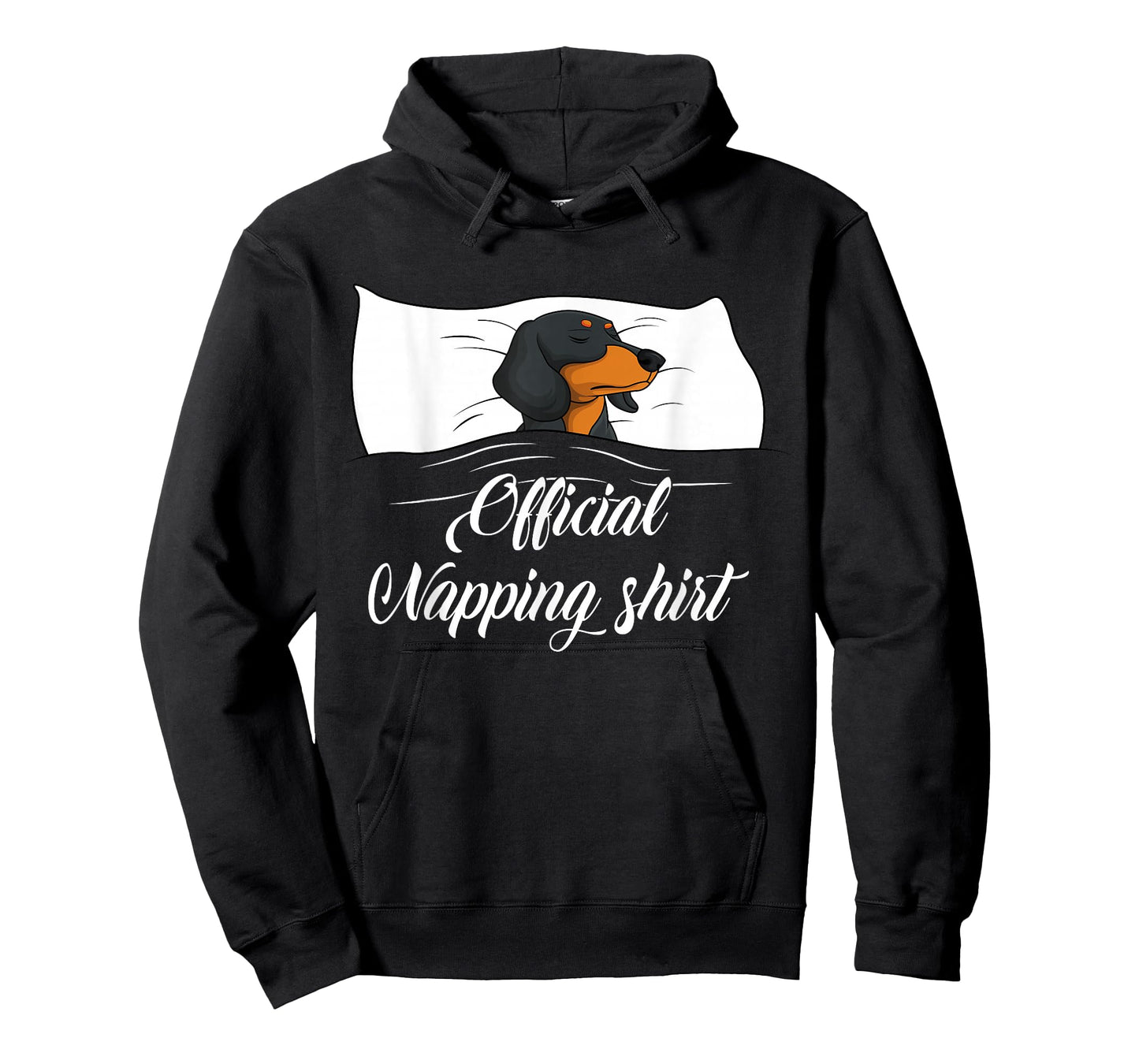Sleeping Dachshund Pyjamas Dog Lover Gift Official Napping T-Shirt
