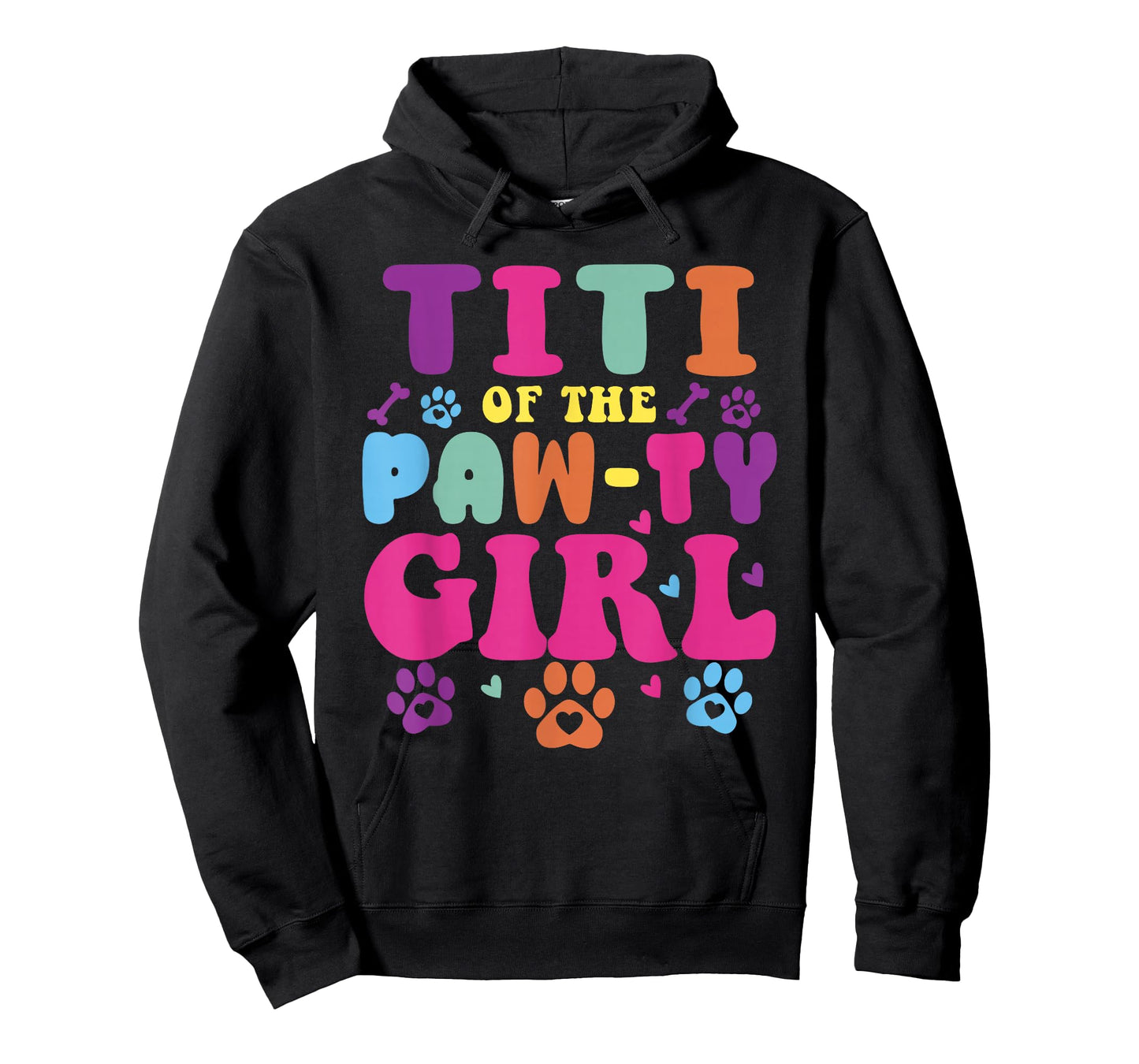 Titi of The Paw-Ty Girl Birthday Family Matching Party T-Shirt