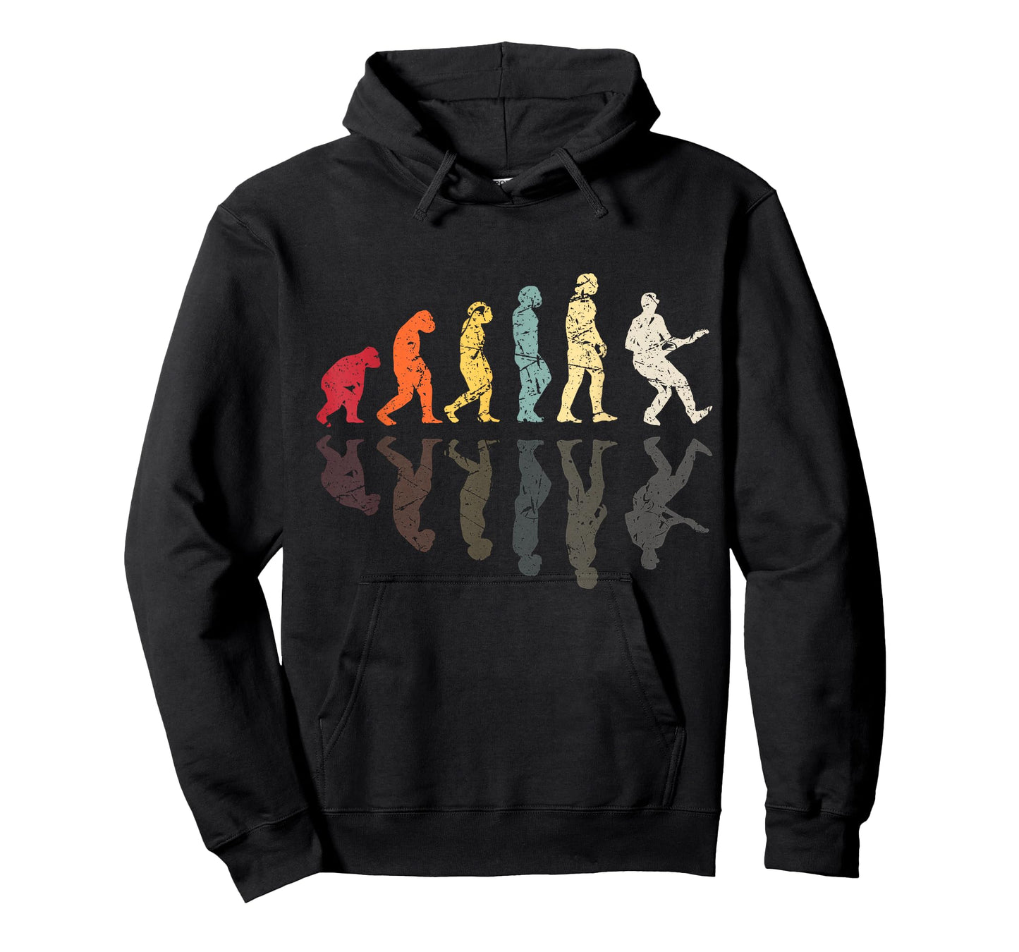 Evolution of man Guitar Band Retro Vintage Guitarist T-Shirt