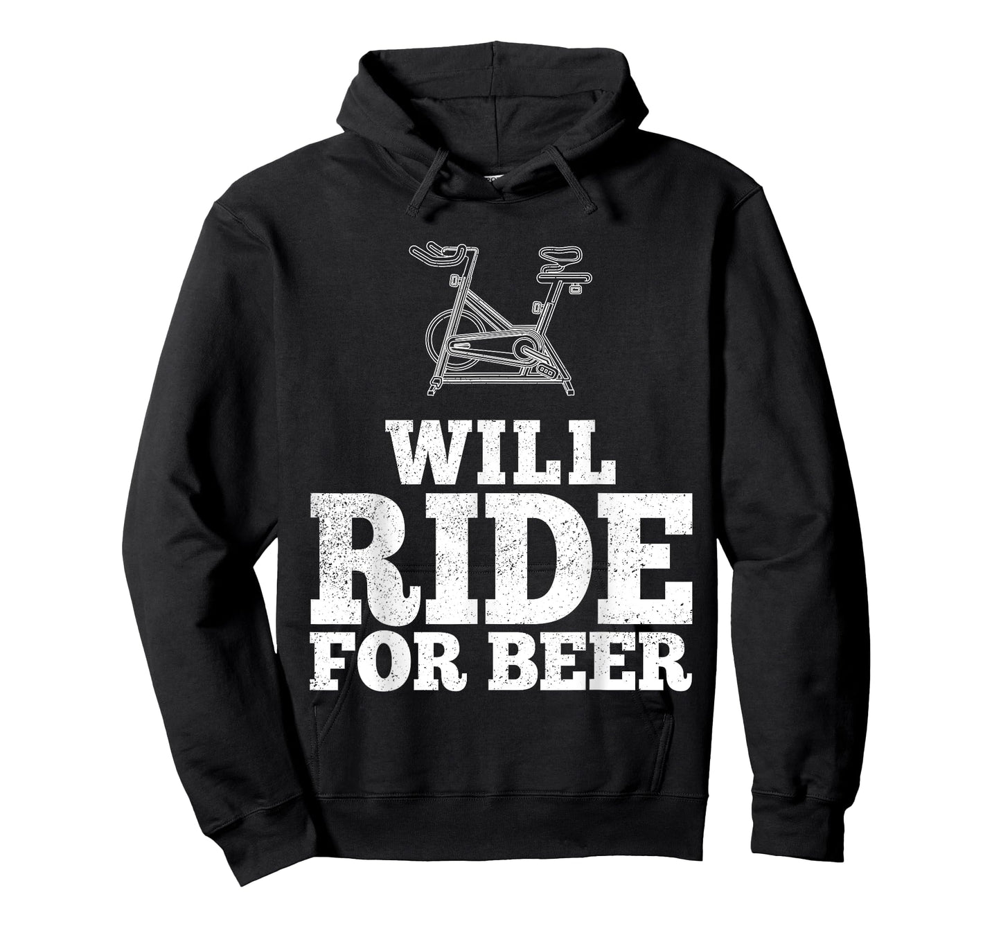 Will Ride For Beer Spin Class Funny Spinning Cycling Gym T-Shirt