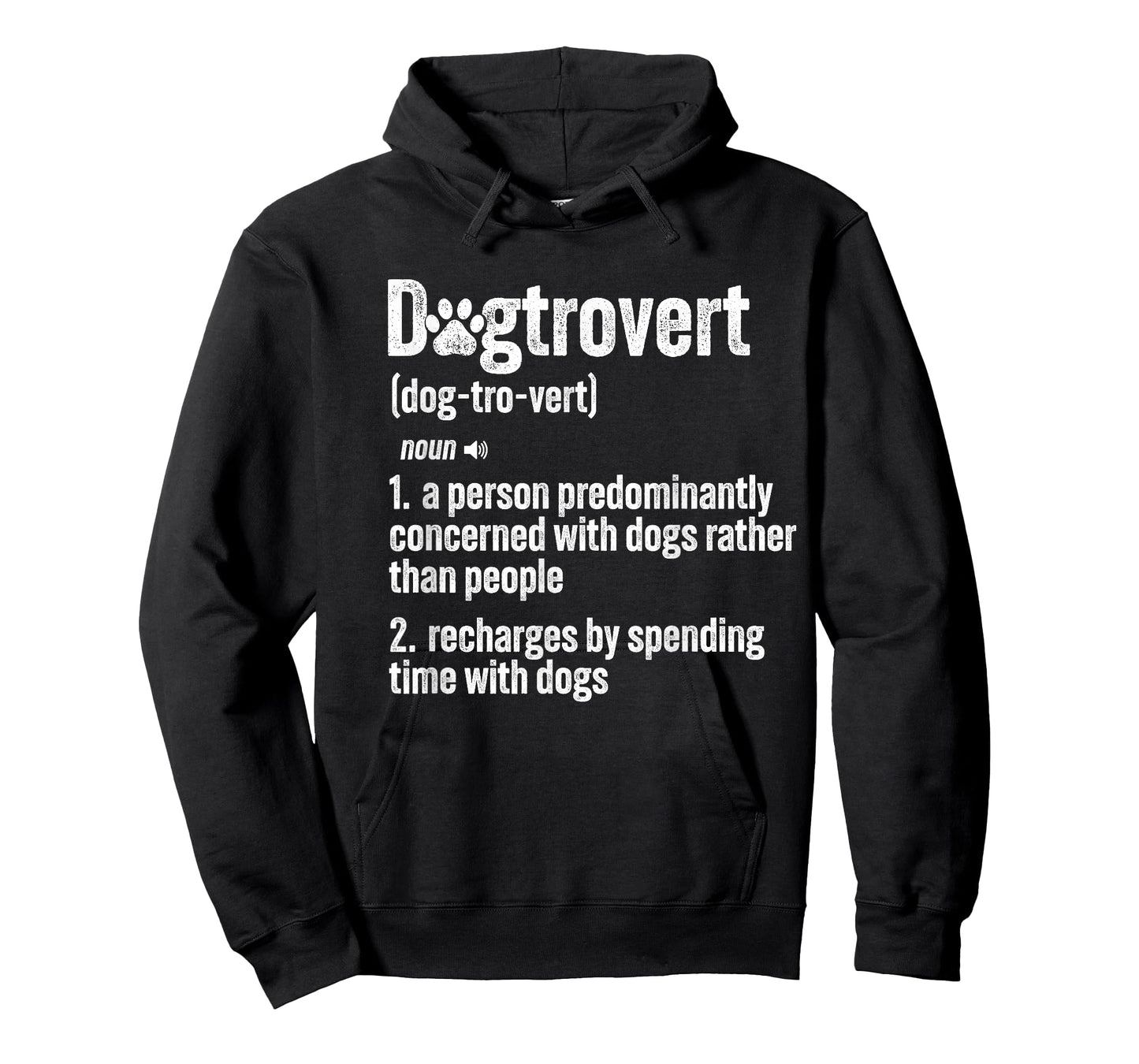Retro Dogtrovert Dog Paw Funny For Dog Owners And Dog Lover T-Shirt for Men Women Kids