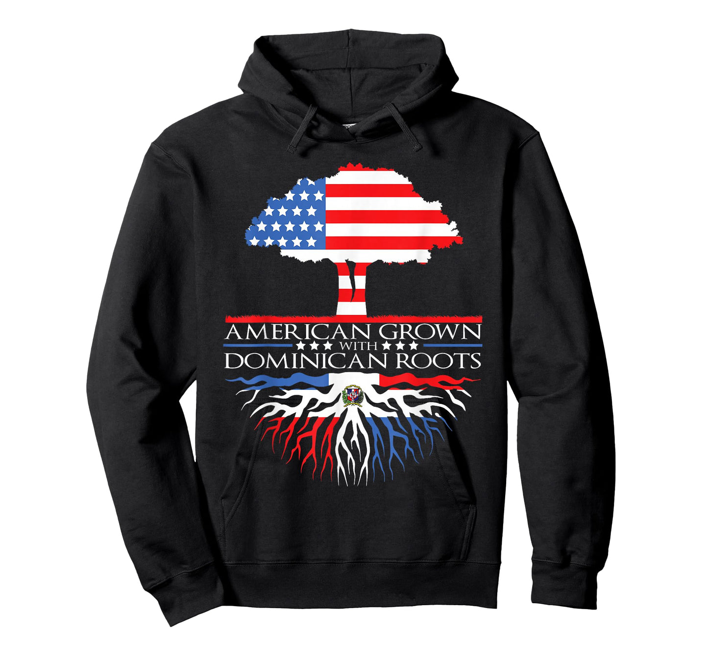 Dominican Roots Flag American Grown Republic Dominica T-Shirt