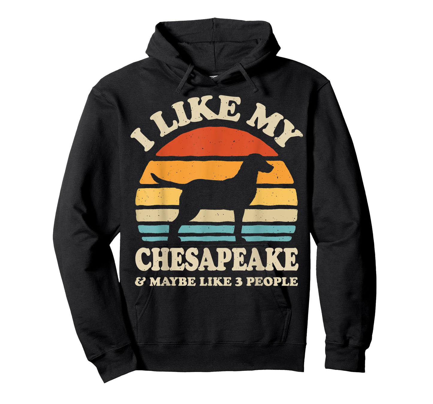 I Like My Chesapeake Bay Retriever Chessie Dog Lover Retro T-Shirt