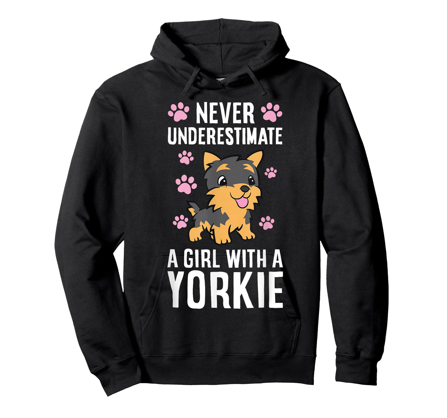 Never Underestimate A Girl With A Yorkie T-Shirt