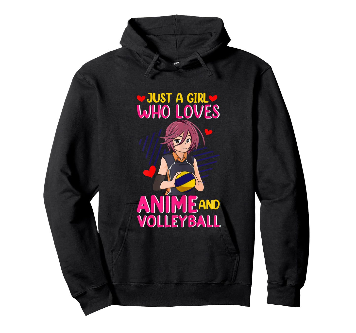 Just A Girl Who Loves Anime and Volleyball - Kawaii T-Shirt