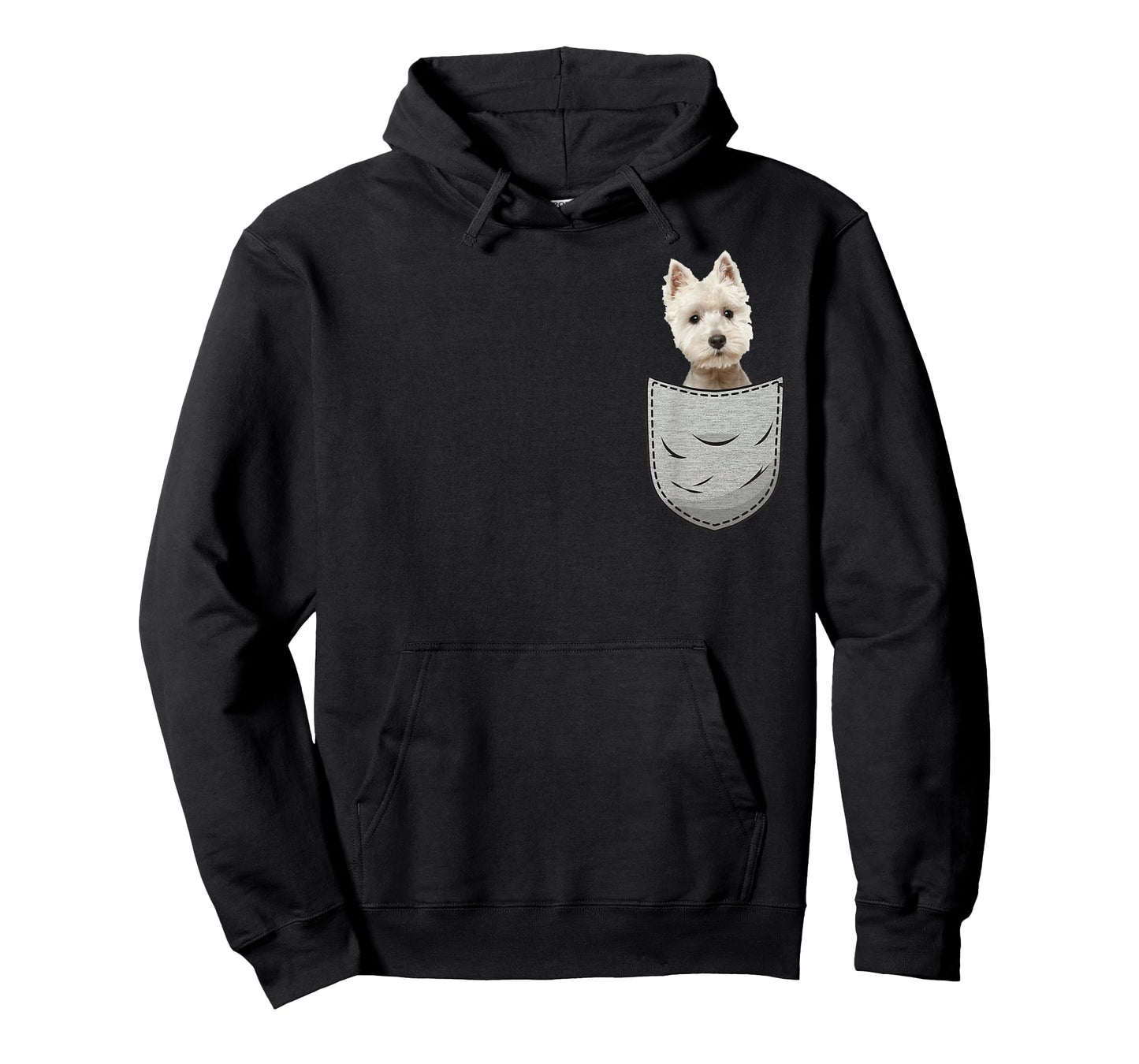 Westie White Highland Terrier Pocket for Dog Owners T-Shirt