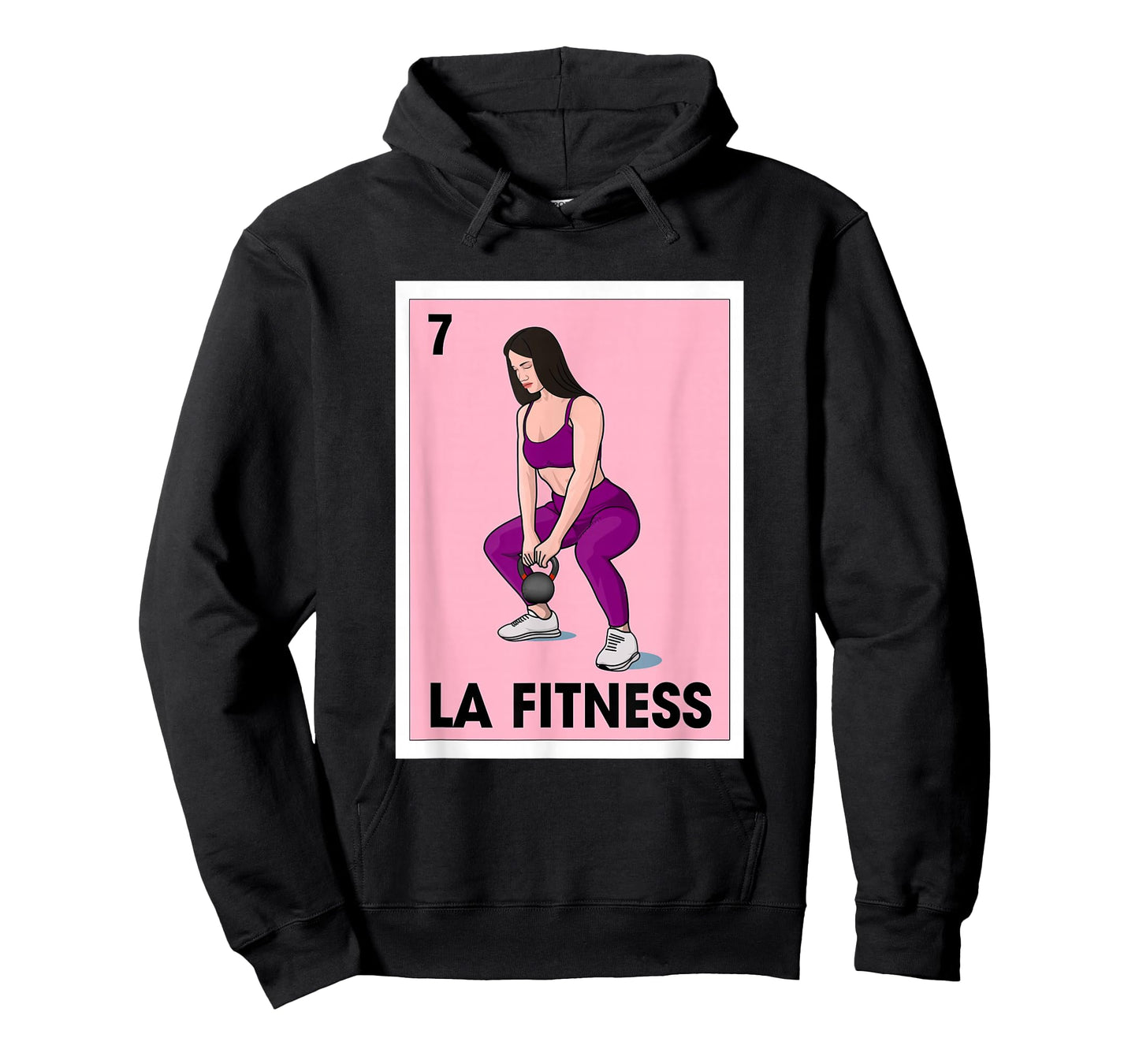 La Fitness Mexican Bingo Card Game Workout Gym Exercise T-Shirt